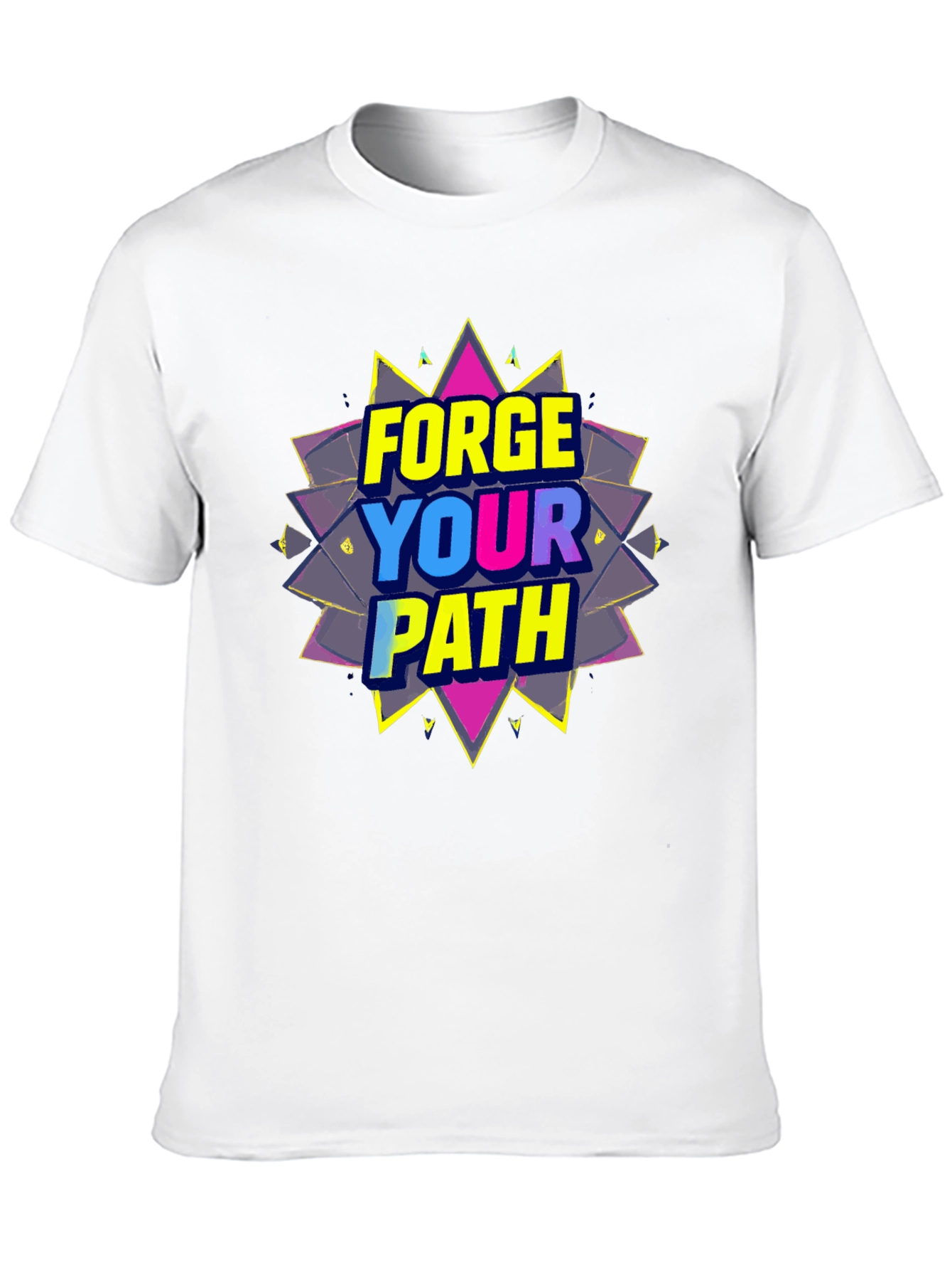 Black Forge Your Path Black Graphic T-Shirt view 10