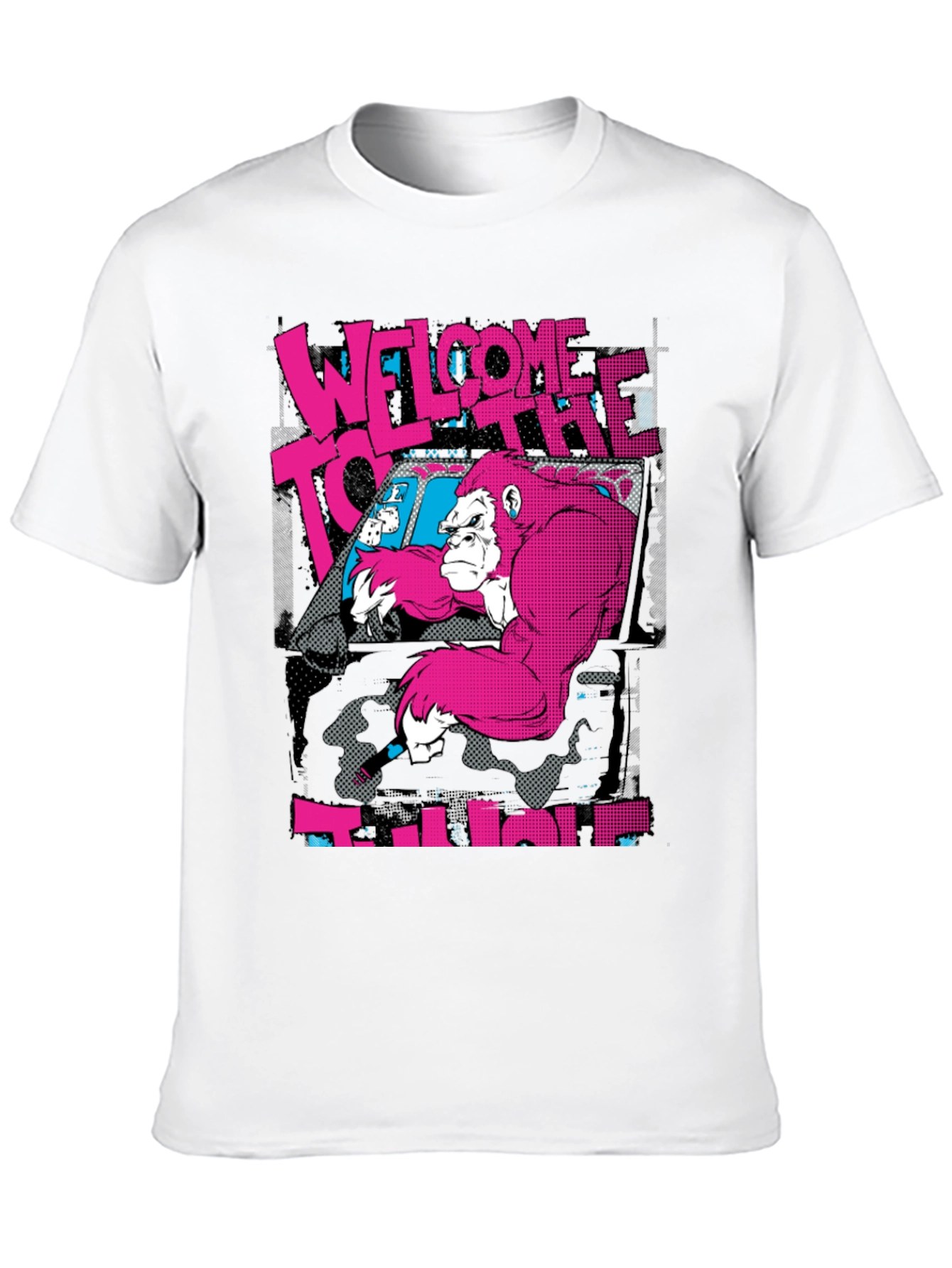 Black Welcome to the Jungle Gorilla Graphic T-Shirt view 10