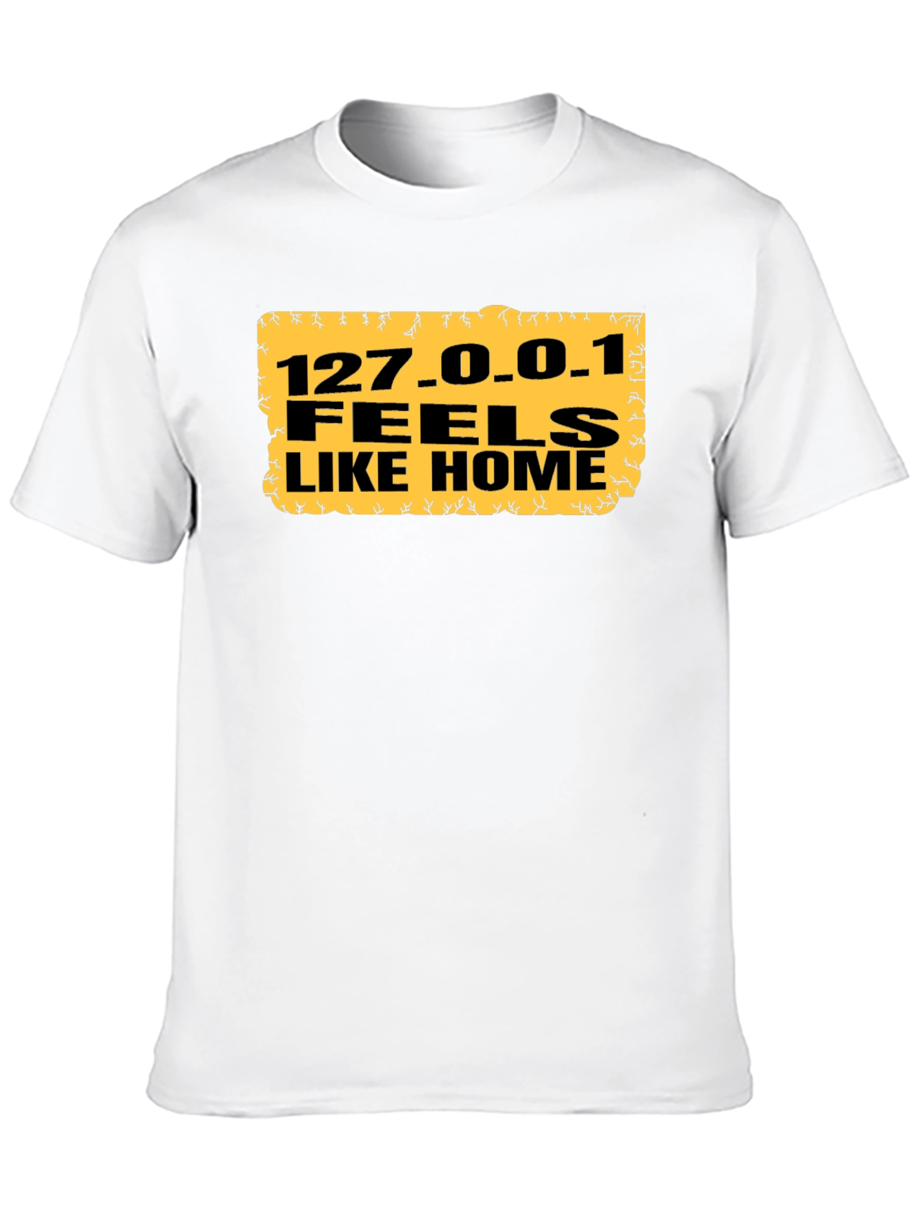 Black 127.0.0.1 Feels Like Home Black T-Shirt view 10