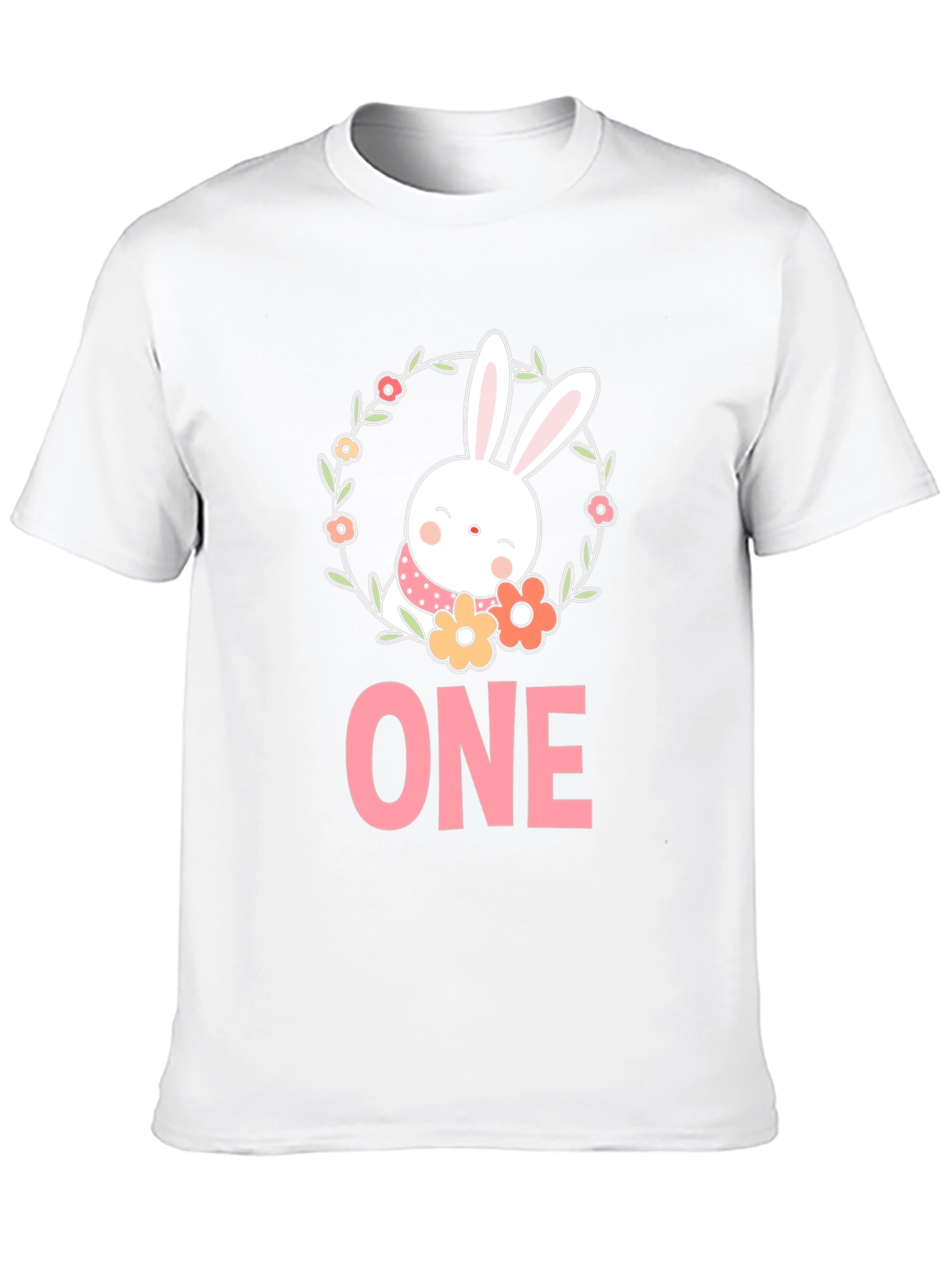 Black Bunny ONE - Baby's First Birthday T-Shirt view 10