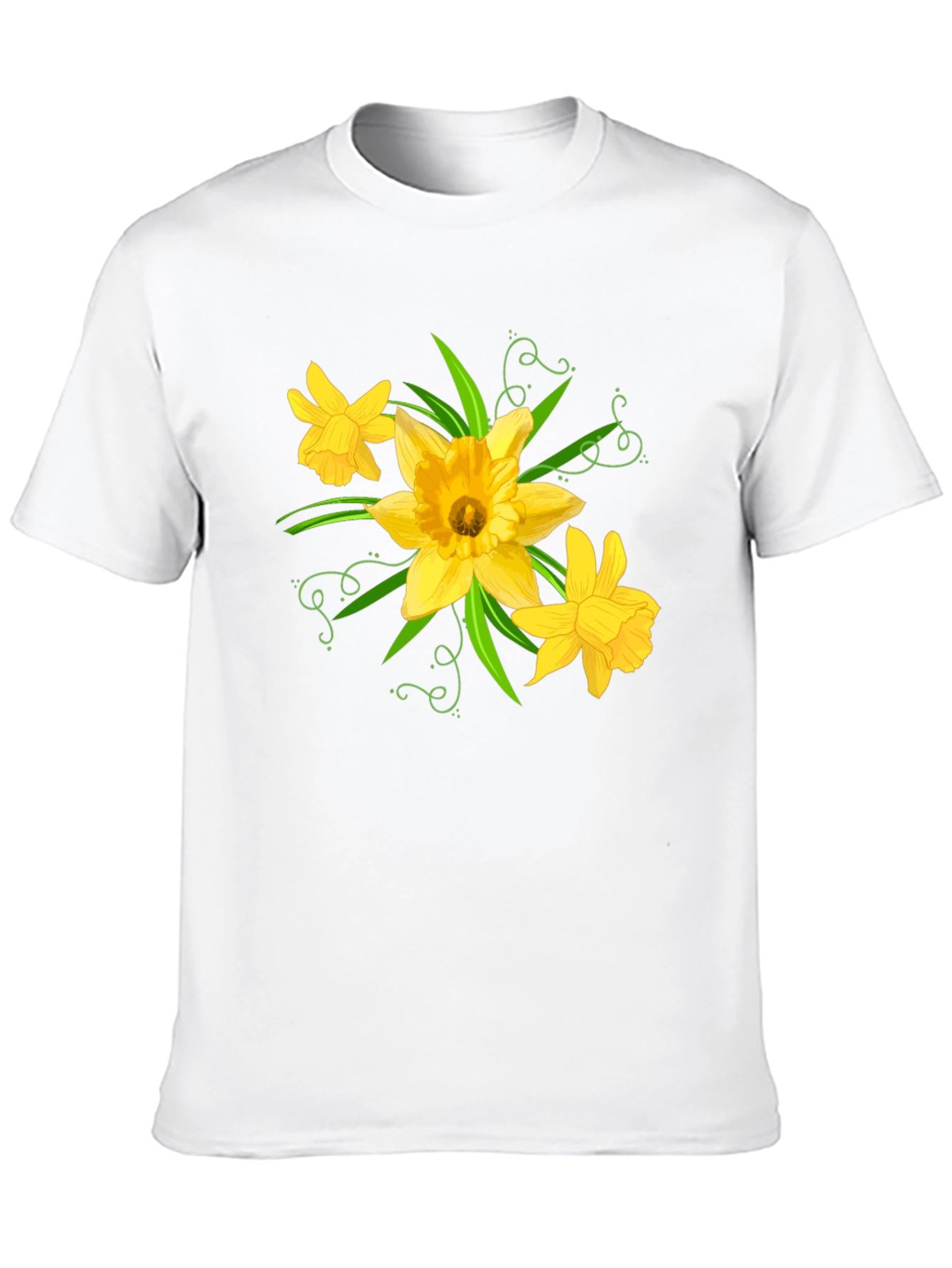 Daffodil Graphic Tee - Black Cotton T-Shirt - 10