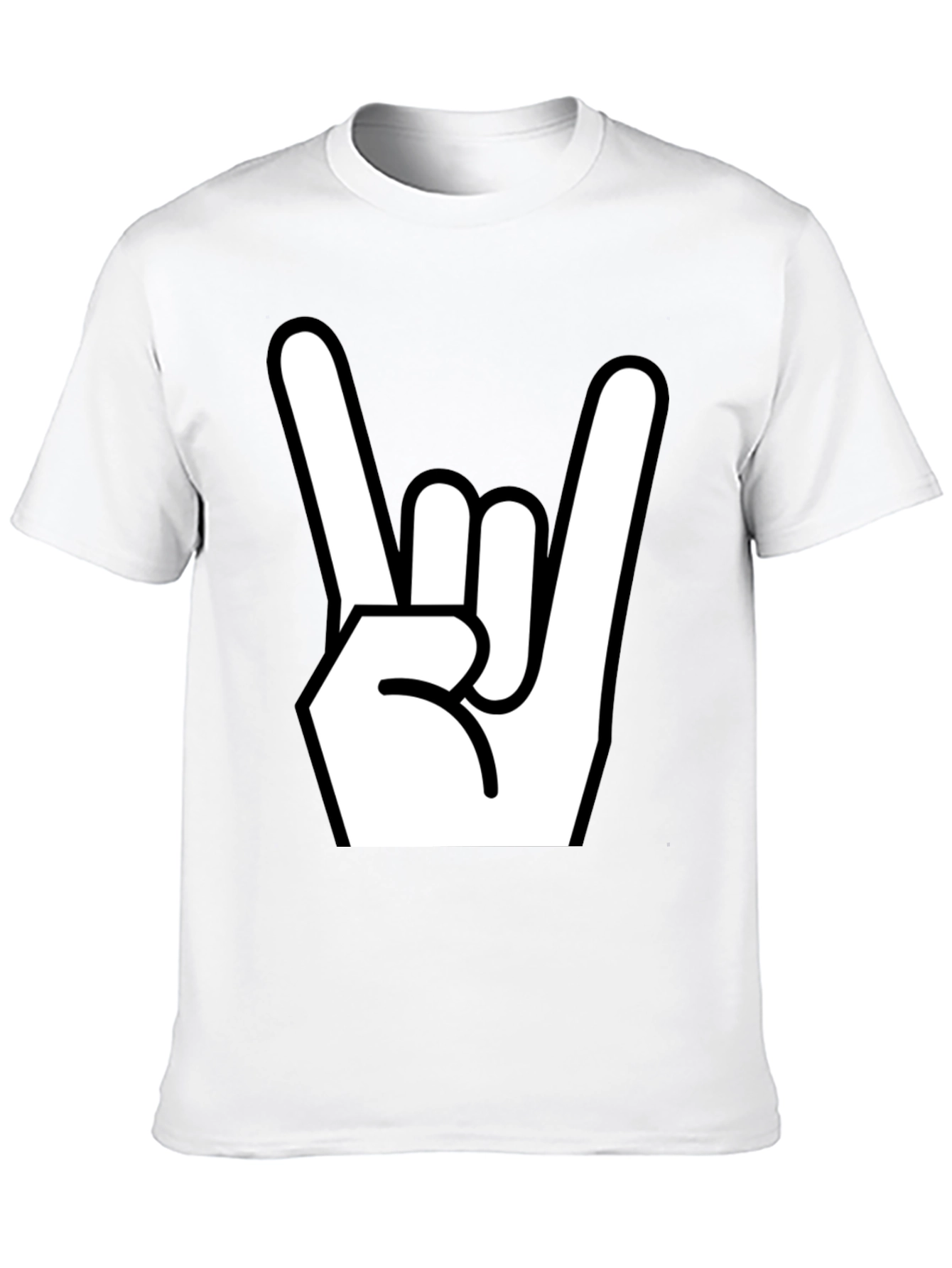 Black Rock On! Graphic Print Black T-Shirt view 10