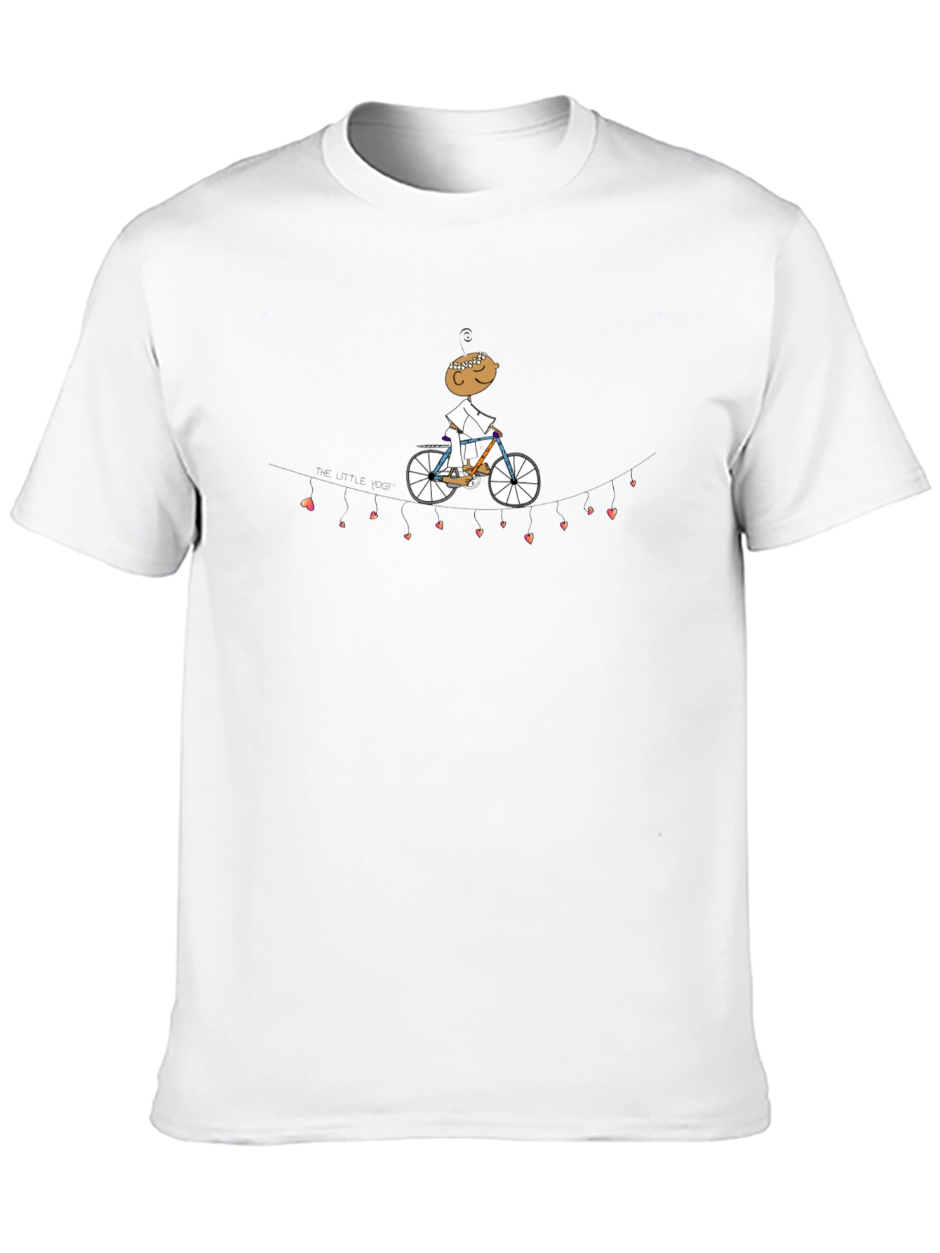 Black Heart String Cyclist Graphic Tee - Black view 10