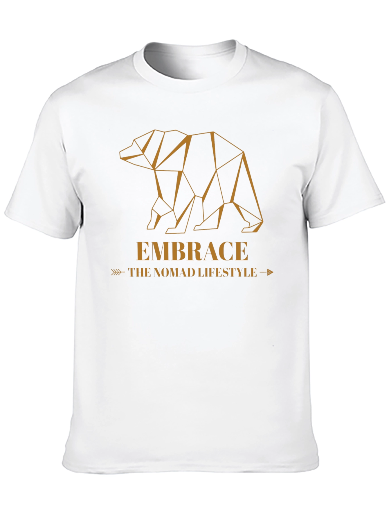 Geometric Bear Graphic Tee - Embrace the Nomad Lifestyle - 10