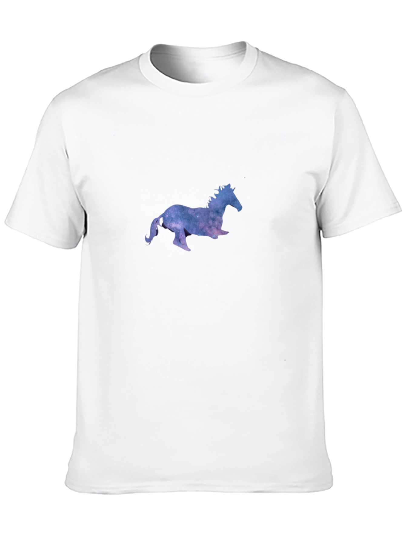 Black Galaxy Horse Black T-Shirt view 10