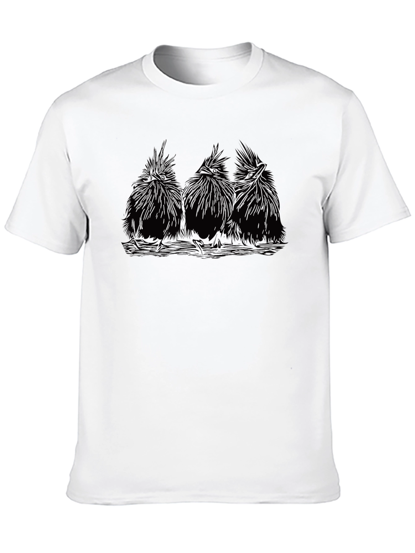 Black Black Chicken Flock Graphic Tee view 10