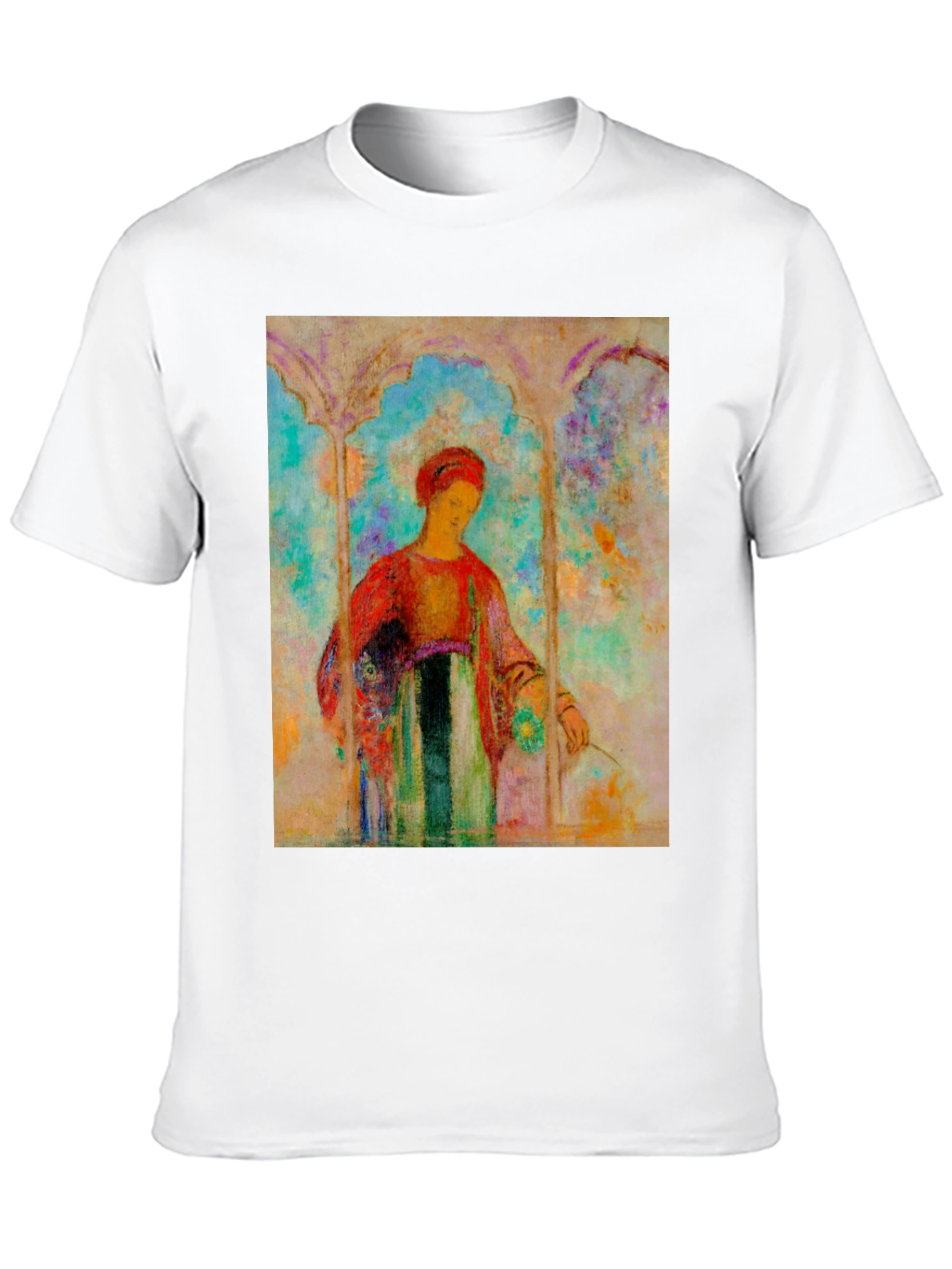 Black Artistic Woman Portrait T-Shirt - Unique Design view 10