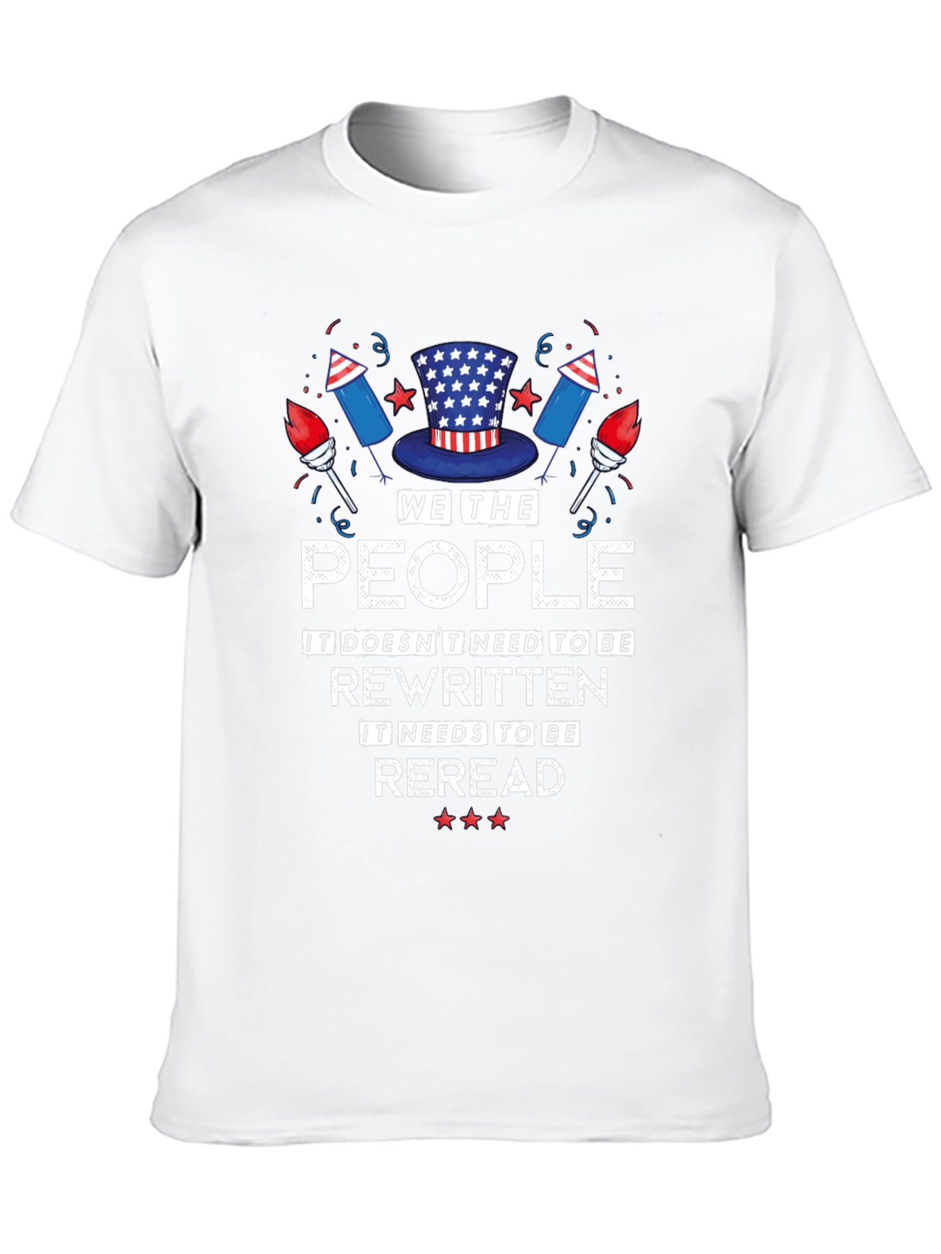 Black We The People Patriotic T-Shirt view 10