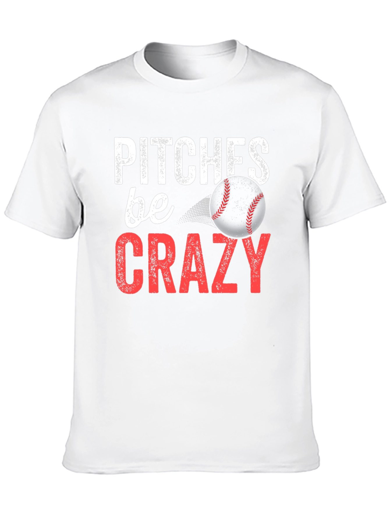 Black Pitches Be Crazy Baseball Graphic Tee view 10
