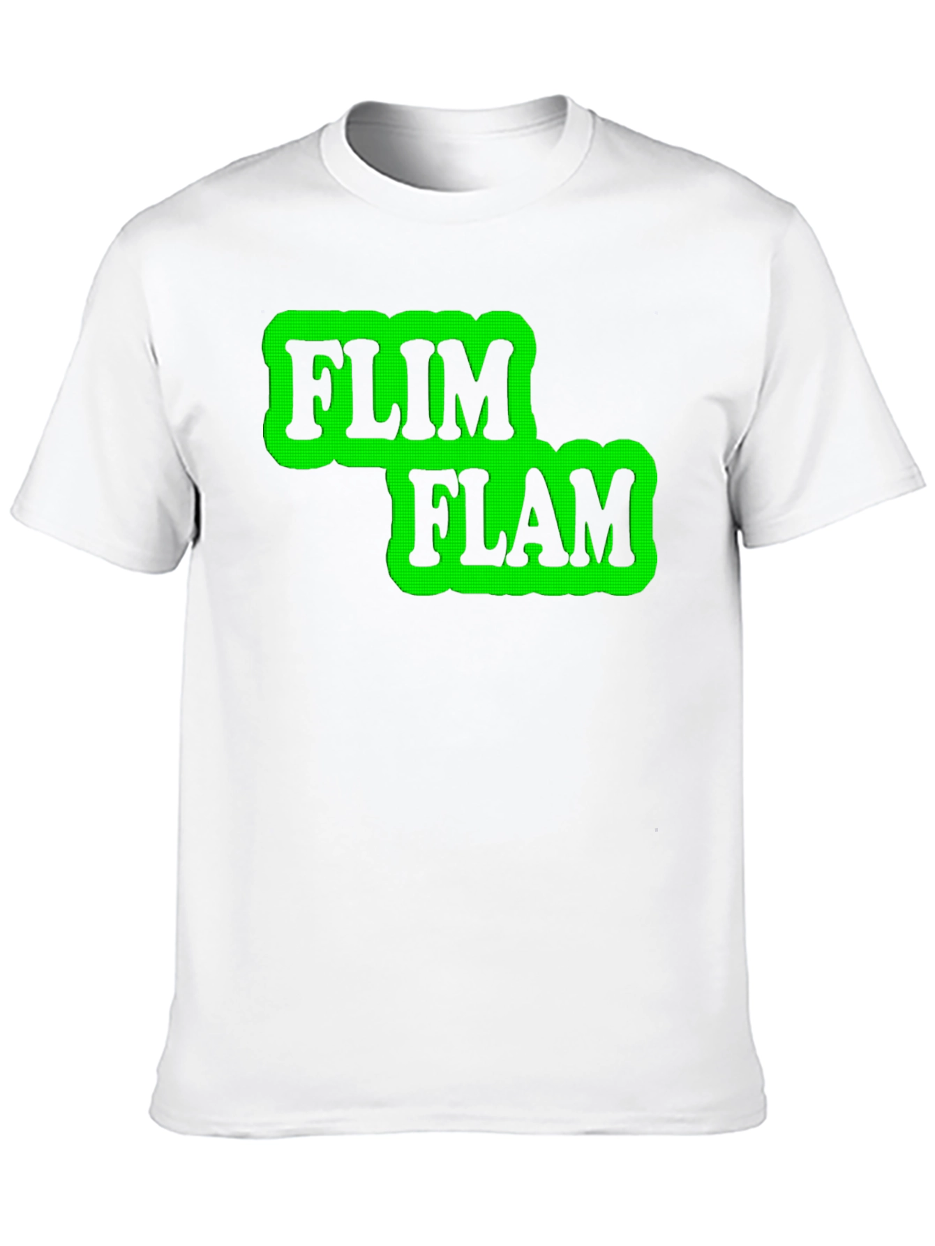 Black Flim Flam Graphic T-Shirt - Novelty Design Tee view 10