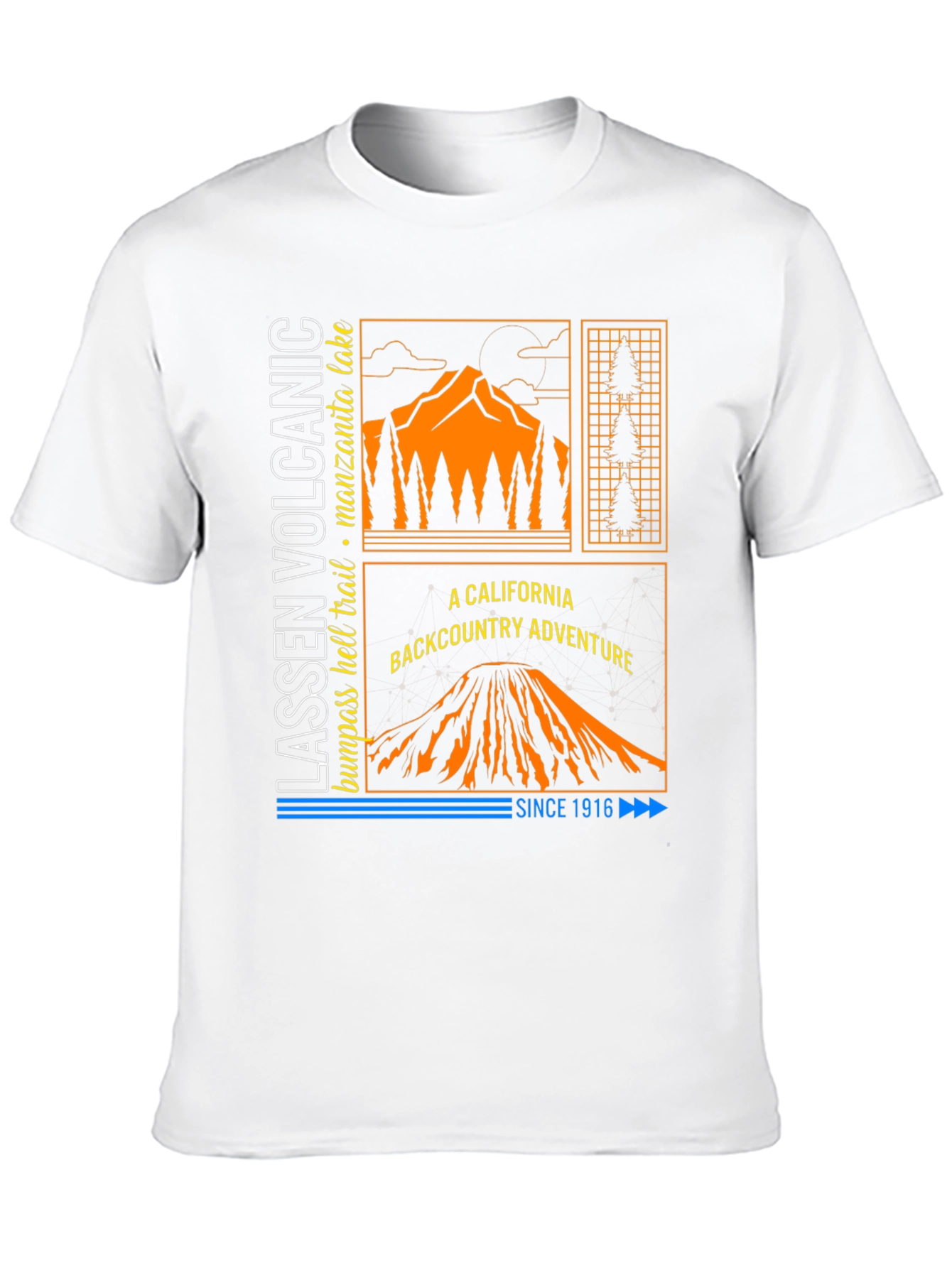 Black Lassen Volcanic Backcountry Adventure T-Shirt view 10
