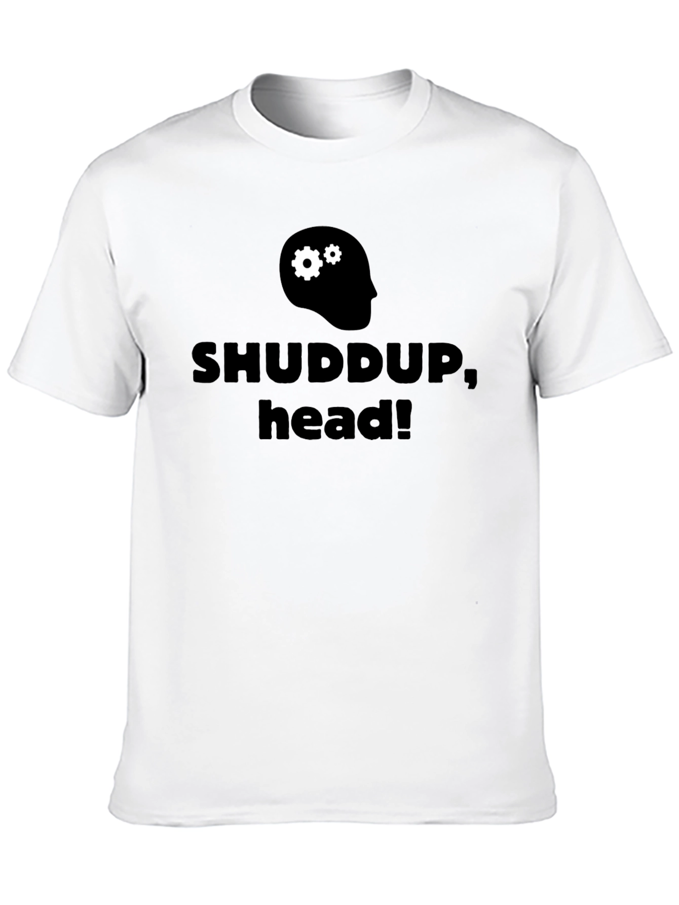Black Shuddup Head Graphic T-Shirt view 10