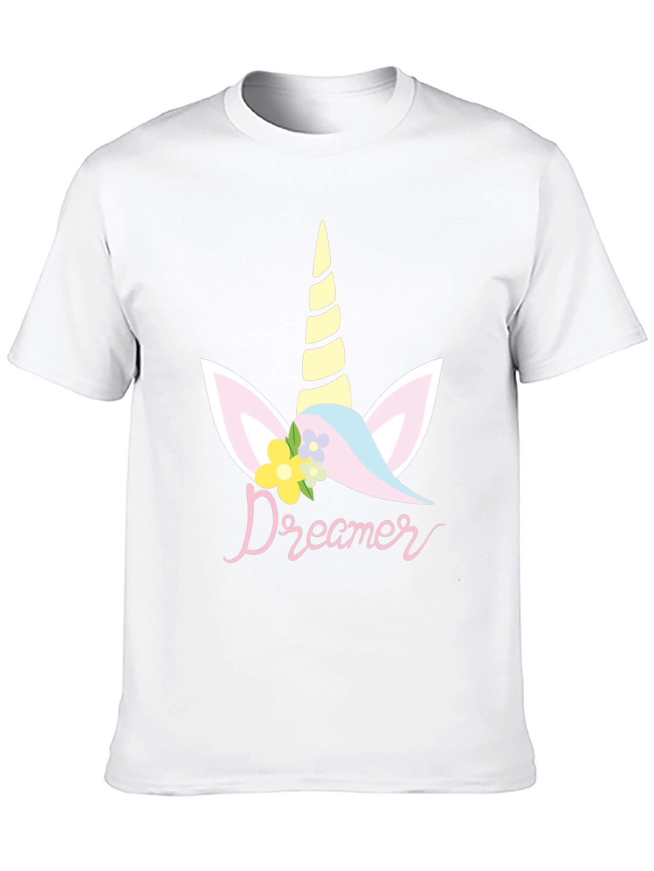 Dreamer Unicorn Graphic T-Shirt - Black - 10