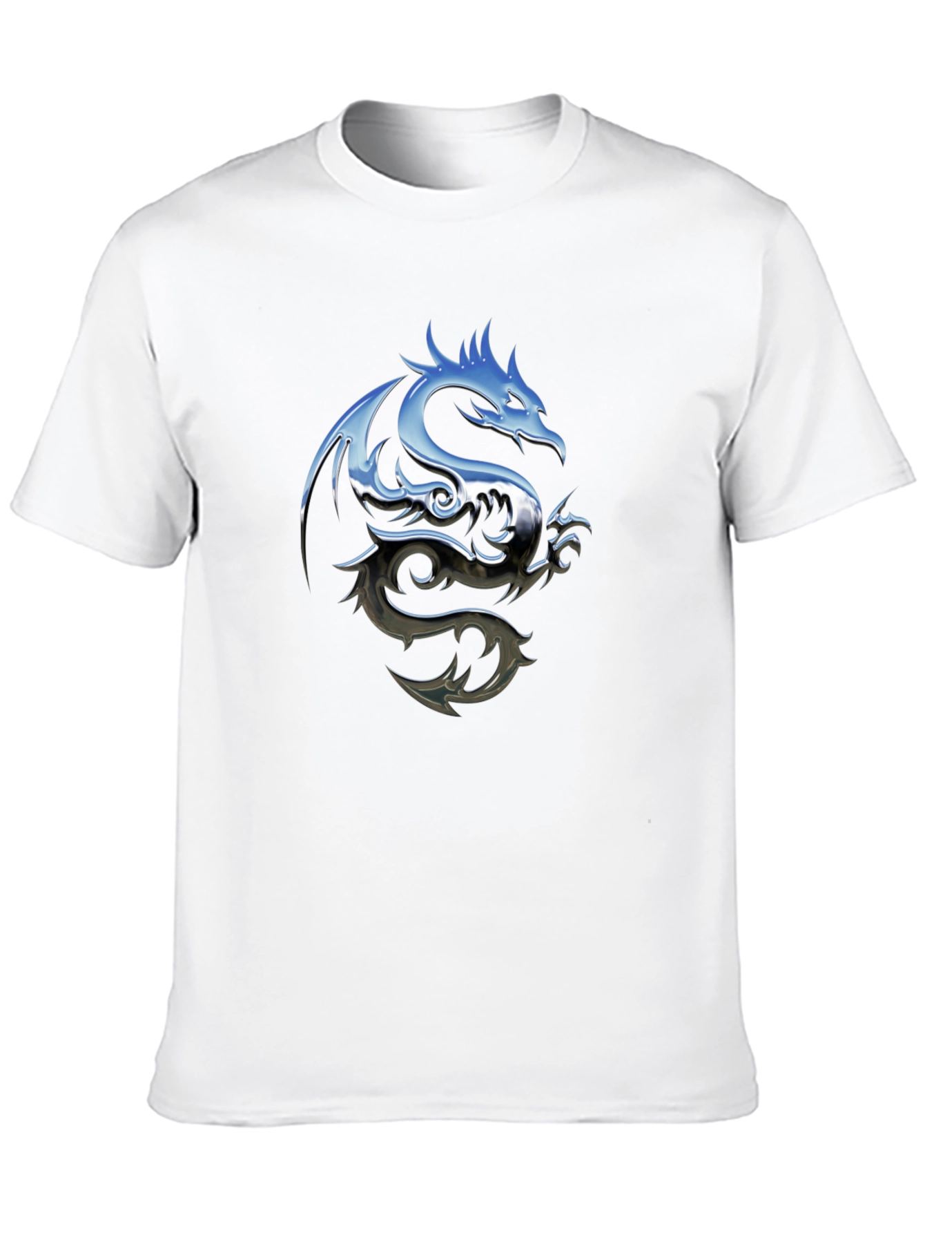 Black Dragon Graphic Tee - Men's Black T-Shirt view 10