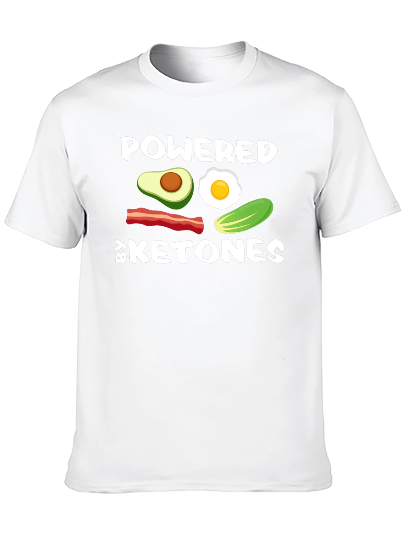 Black Powered By Ketones Black T-Shirt view 10