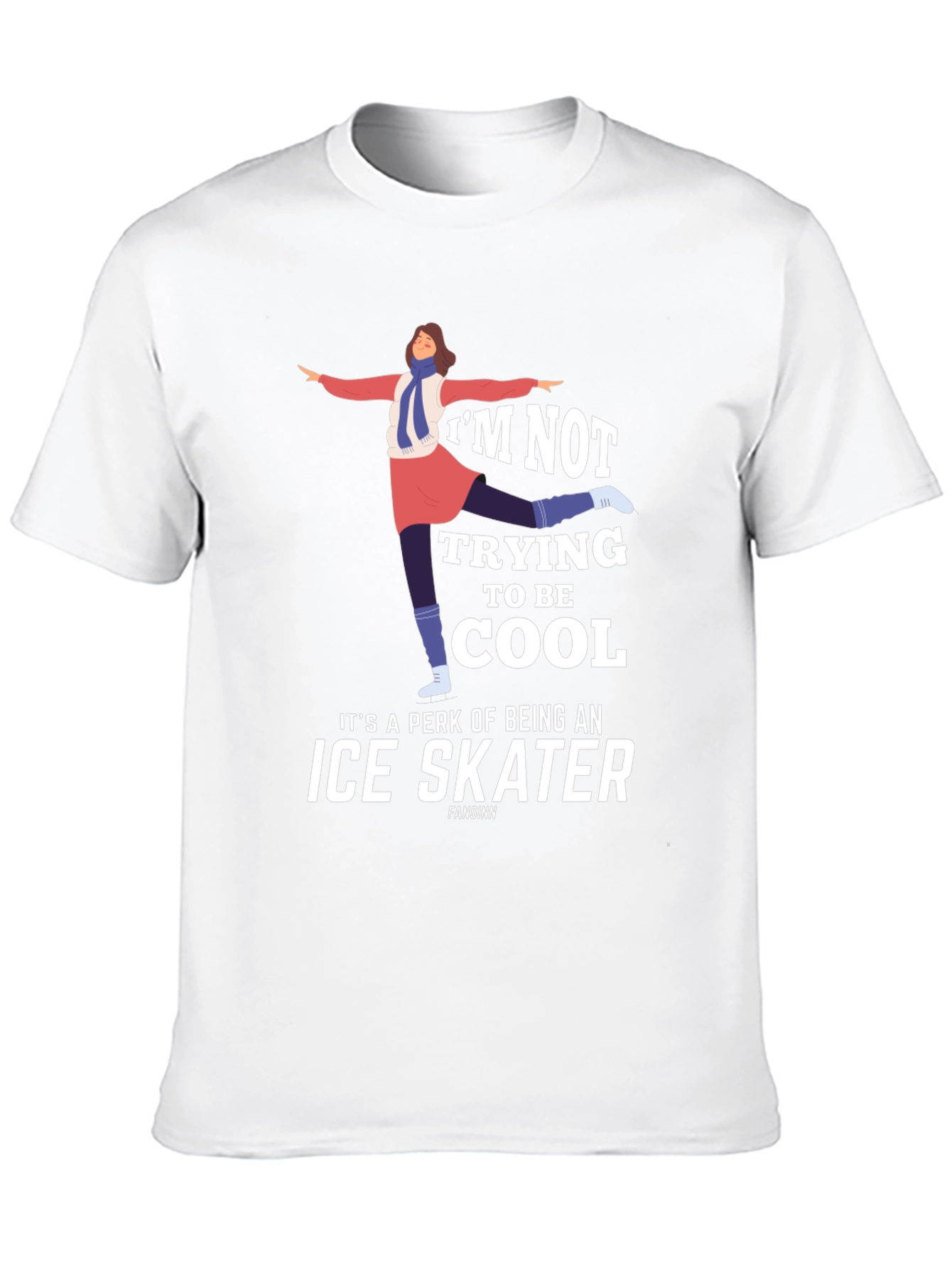Black Cool Ice Skater Graphic Tee Shirt view 10