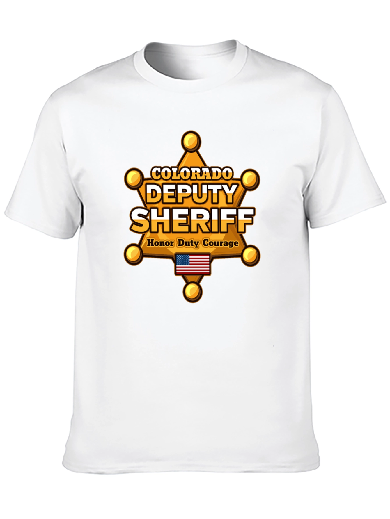 Black Colorado Deputy Sheriff T-Shirt view 10