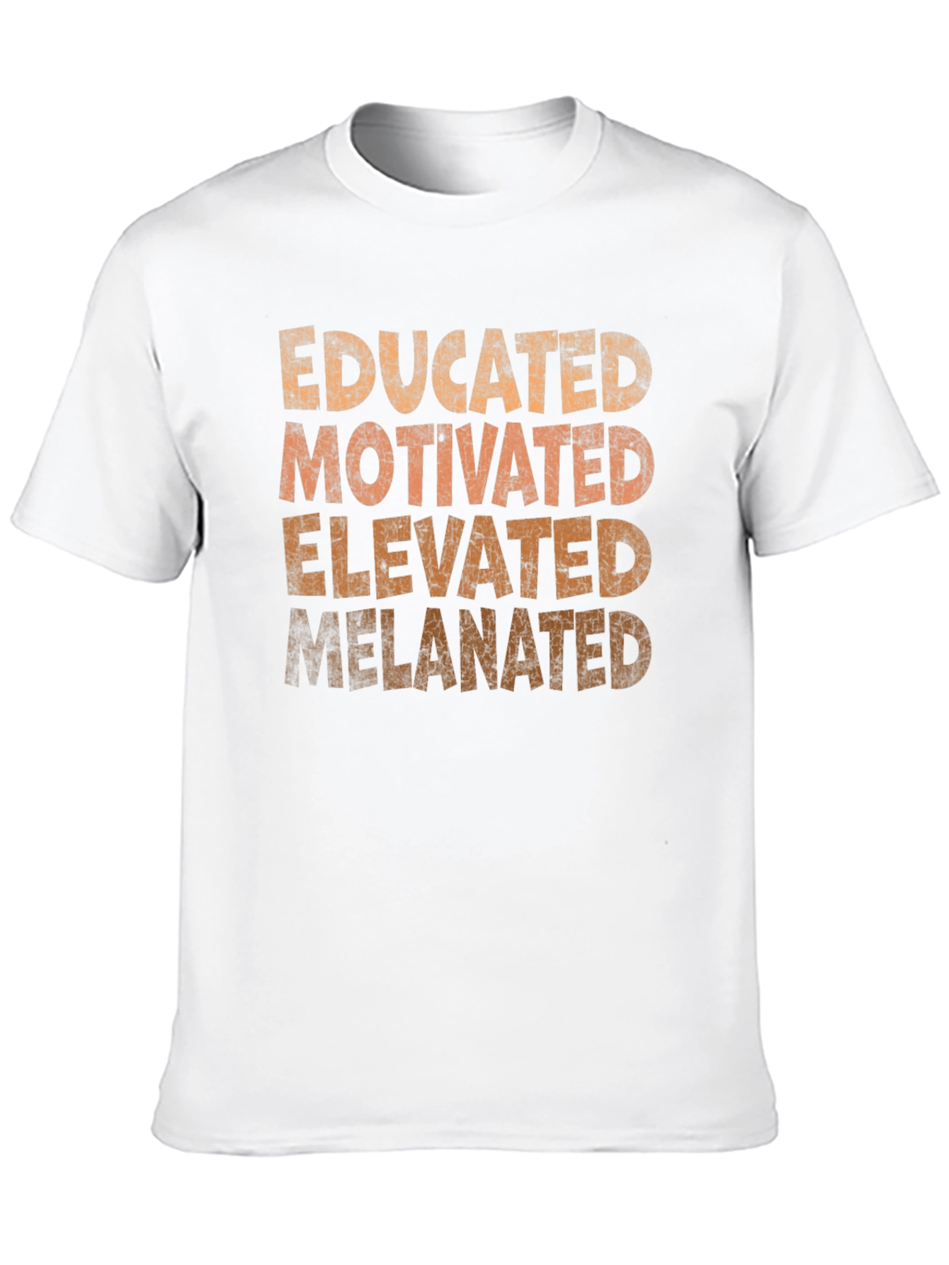 Black Educated, Motivated, Elevated, Melanated T-Shirt view 10