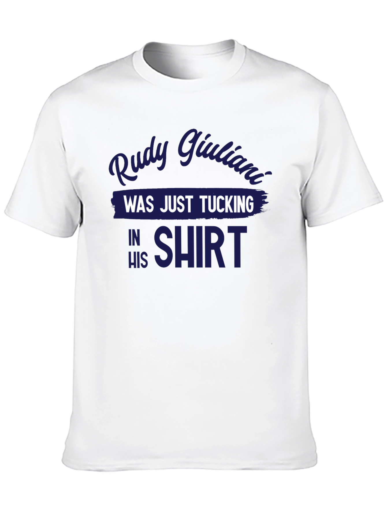 Black Rudy Giuliani Tucking Shirt Graphic Tee view 10