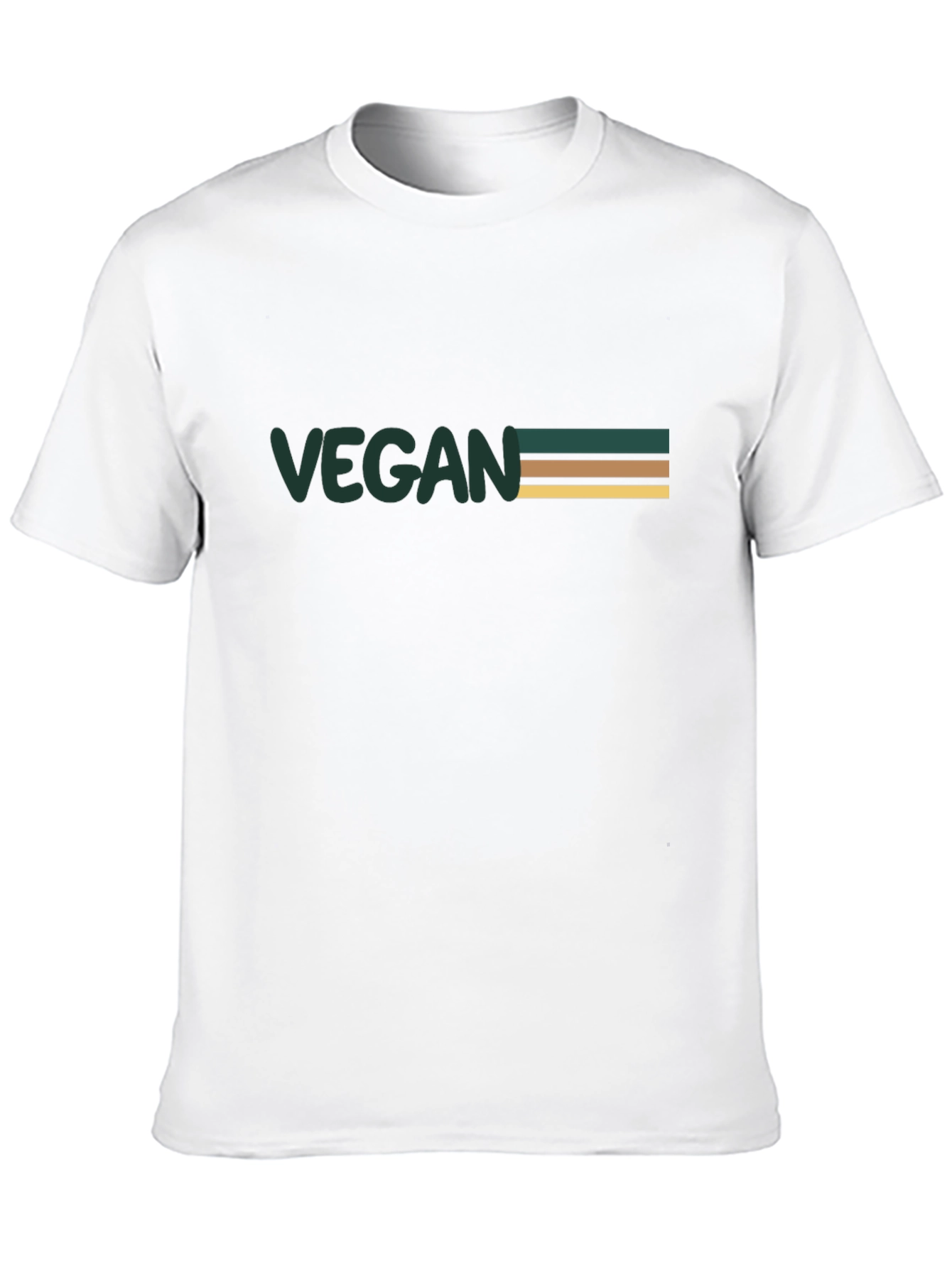 Black Vegan Striped Graphic Tee view 10