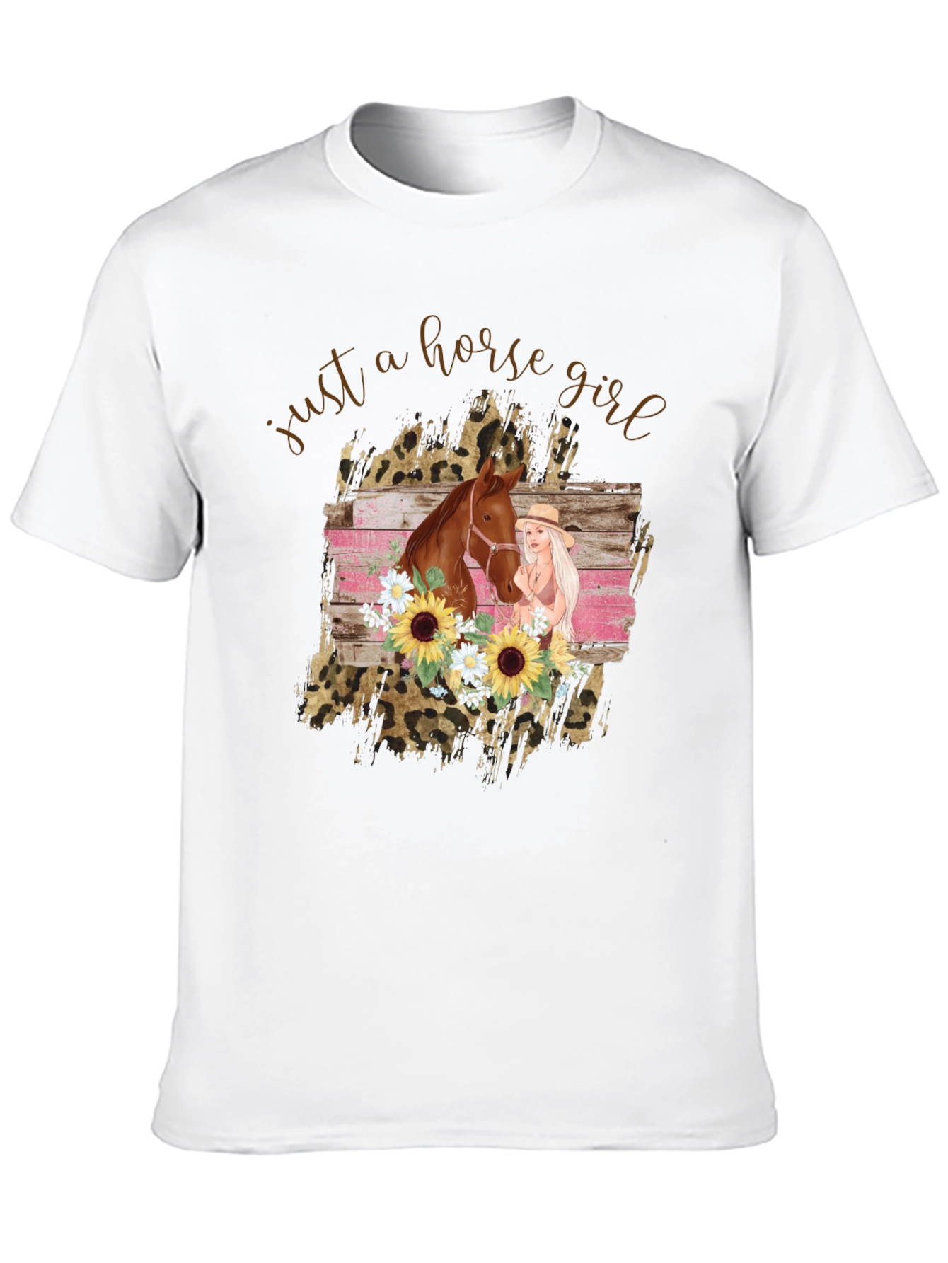 Black Just A Horse Girl T-Shirt view 10