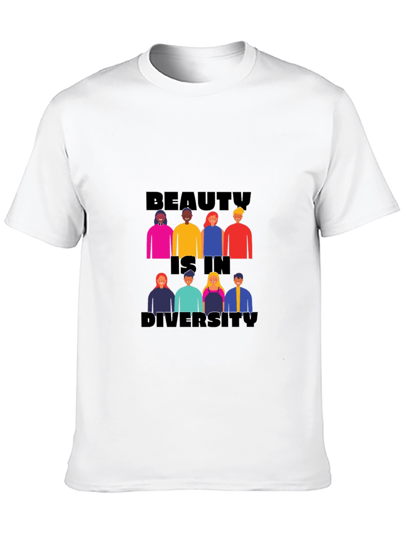 Black Beauty in Diversity Black Graphic Tee view 10