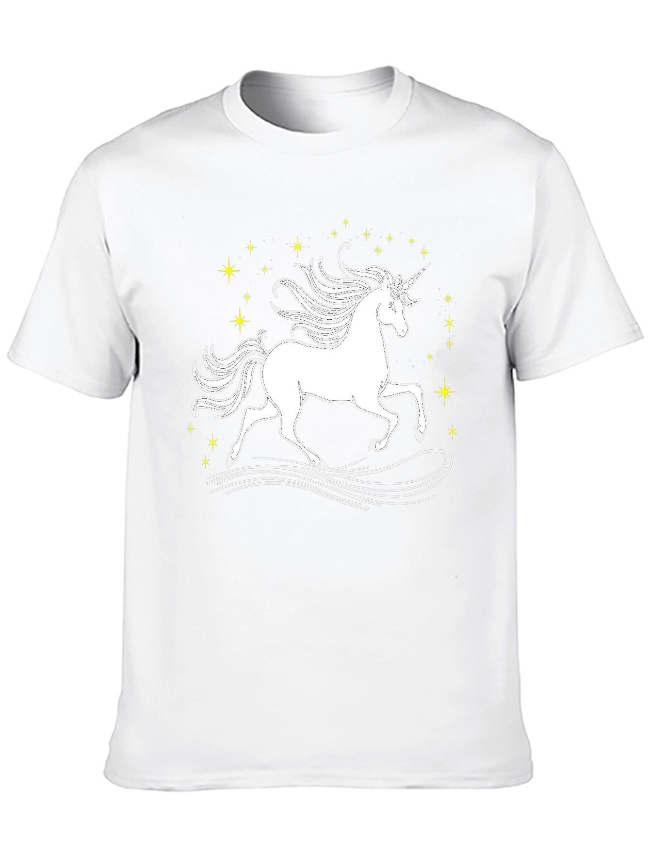 Black Unicorn Graphic Black T-Shirt view 10