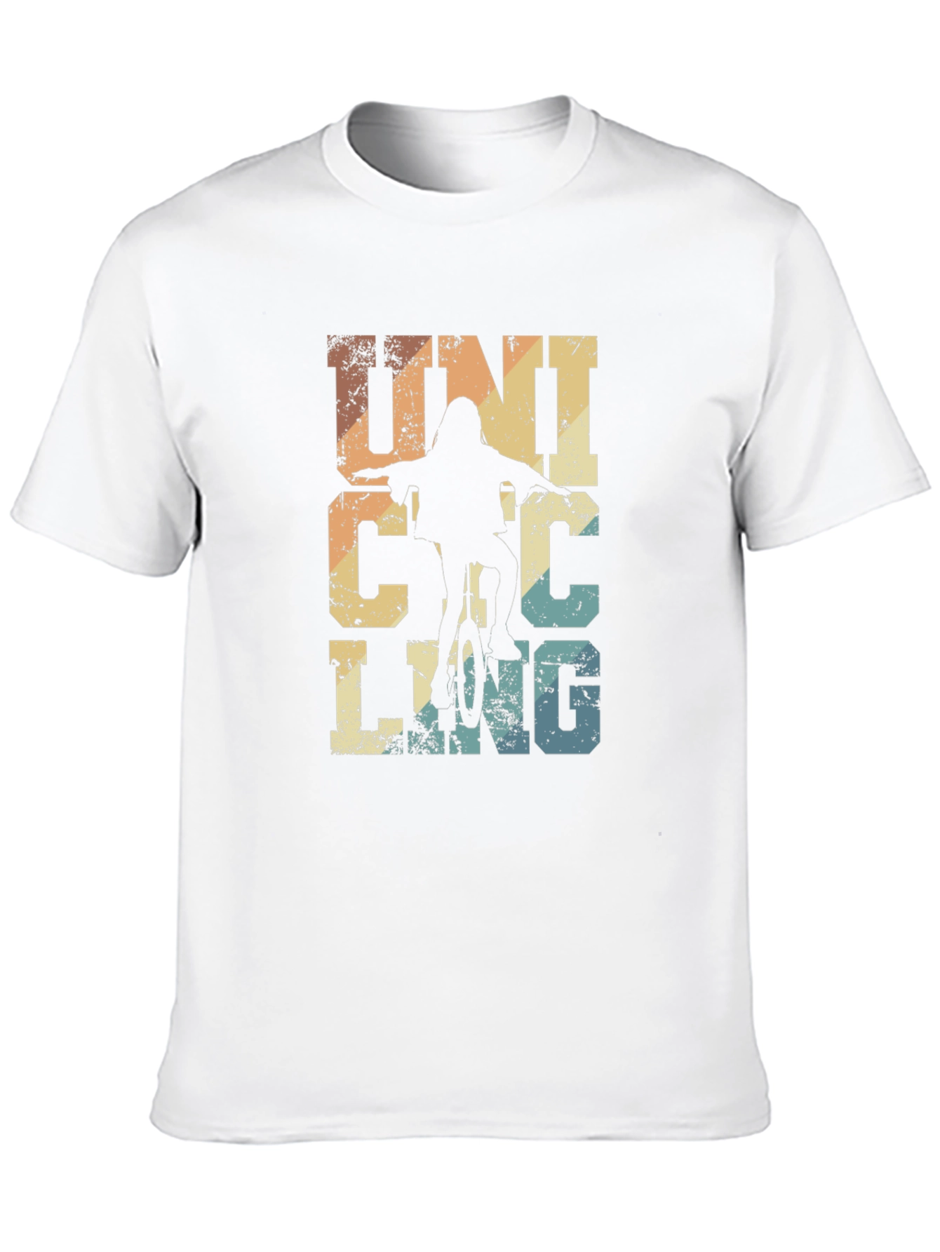 Black Vintage Unicycling T-Shirt: Retro Cycling Apparel view 10
