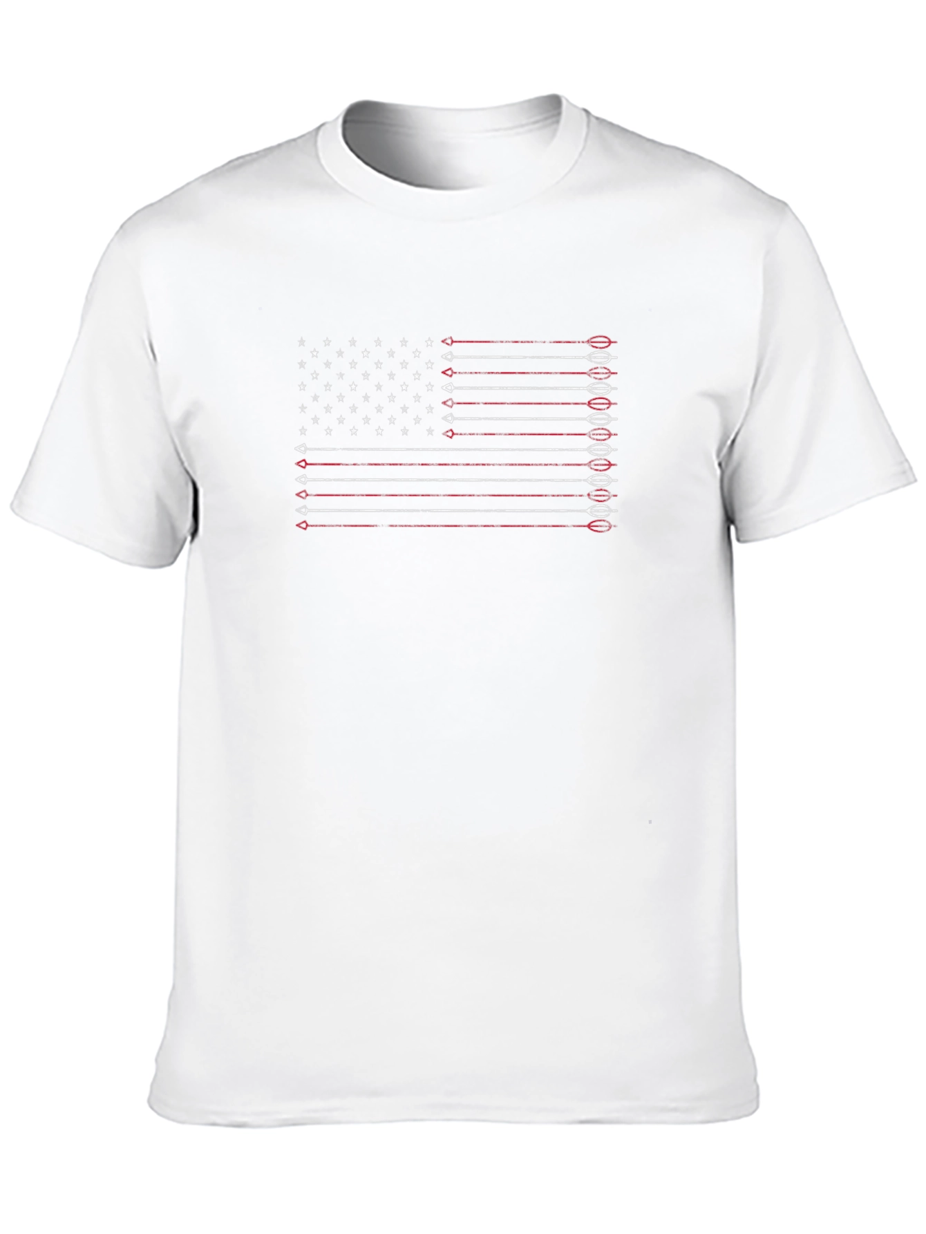 Black American Arrow Flag Graphic Tee - Patriotic Style view 10