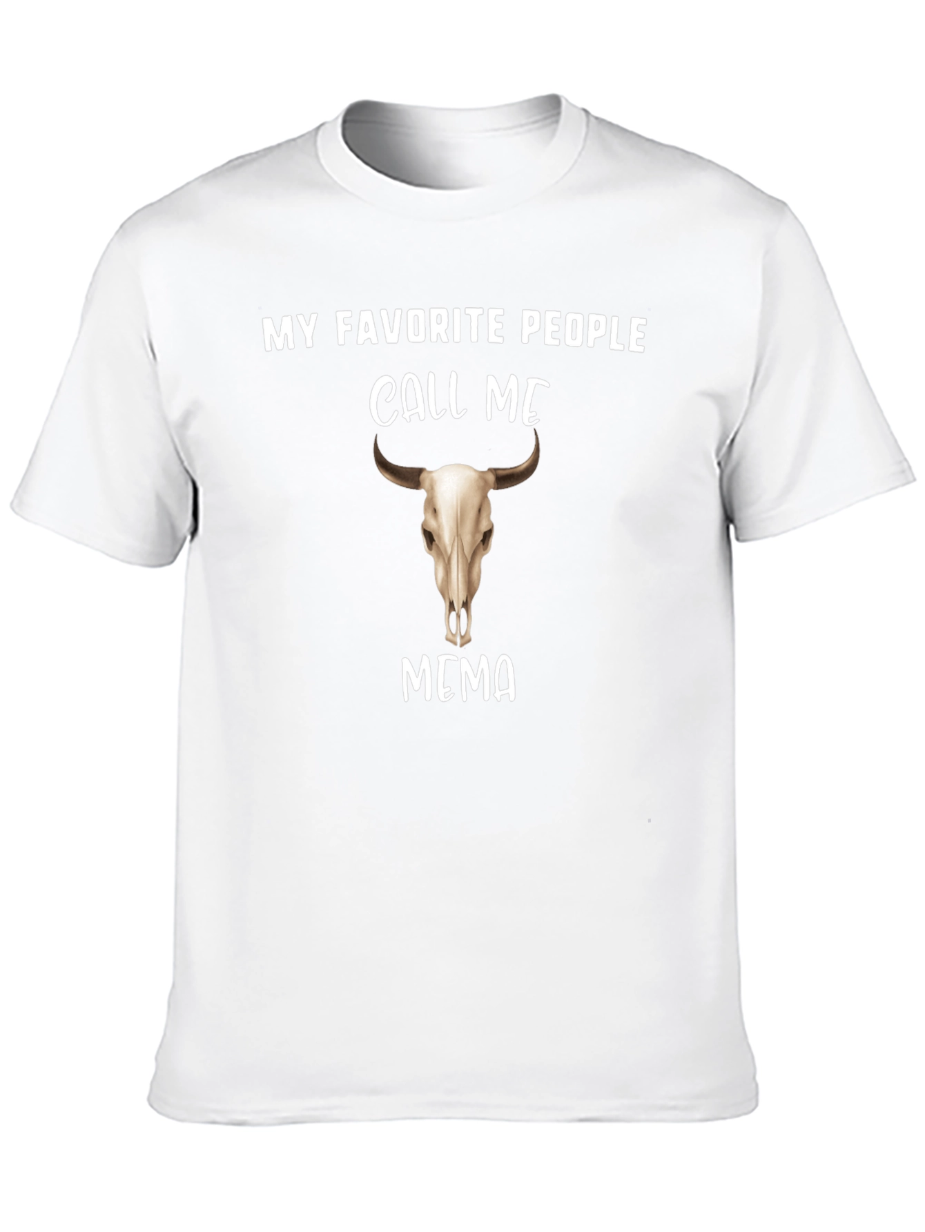 Black My Favorite People Call Me Bull Skull T-Shirt view 10