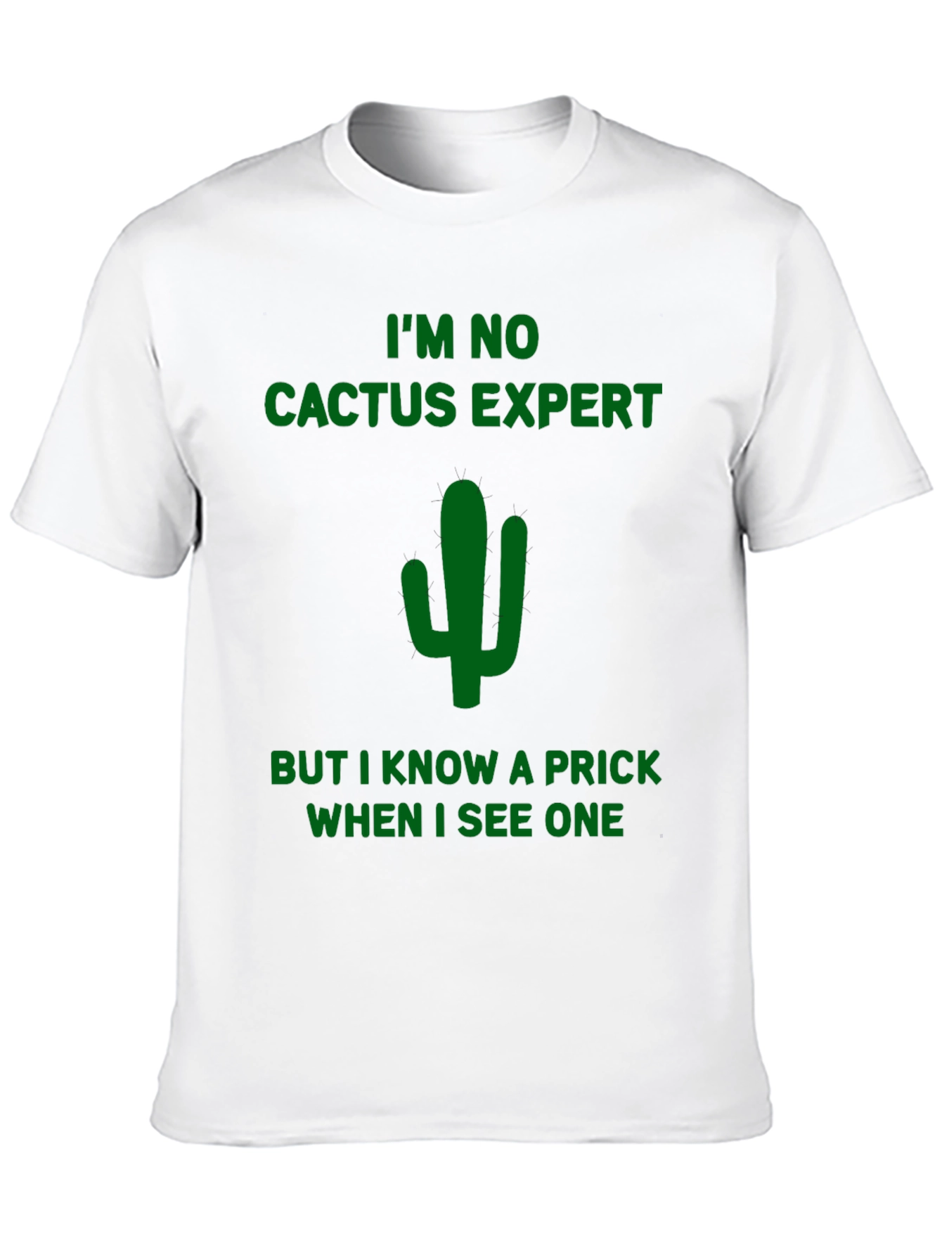 Black Funny Cactus Prick T-Shirt - Dark Humor view 10
