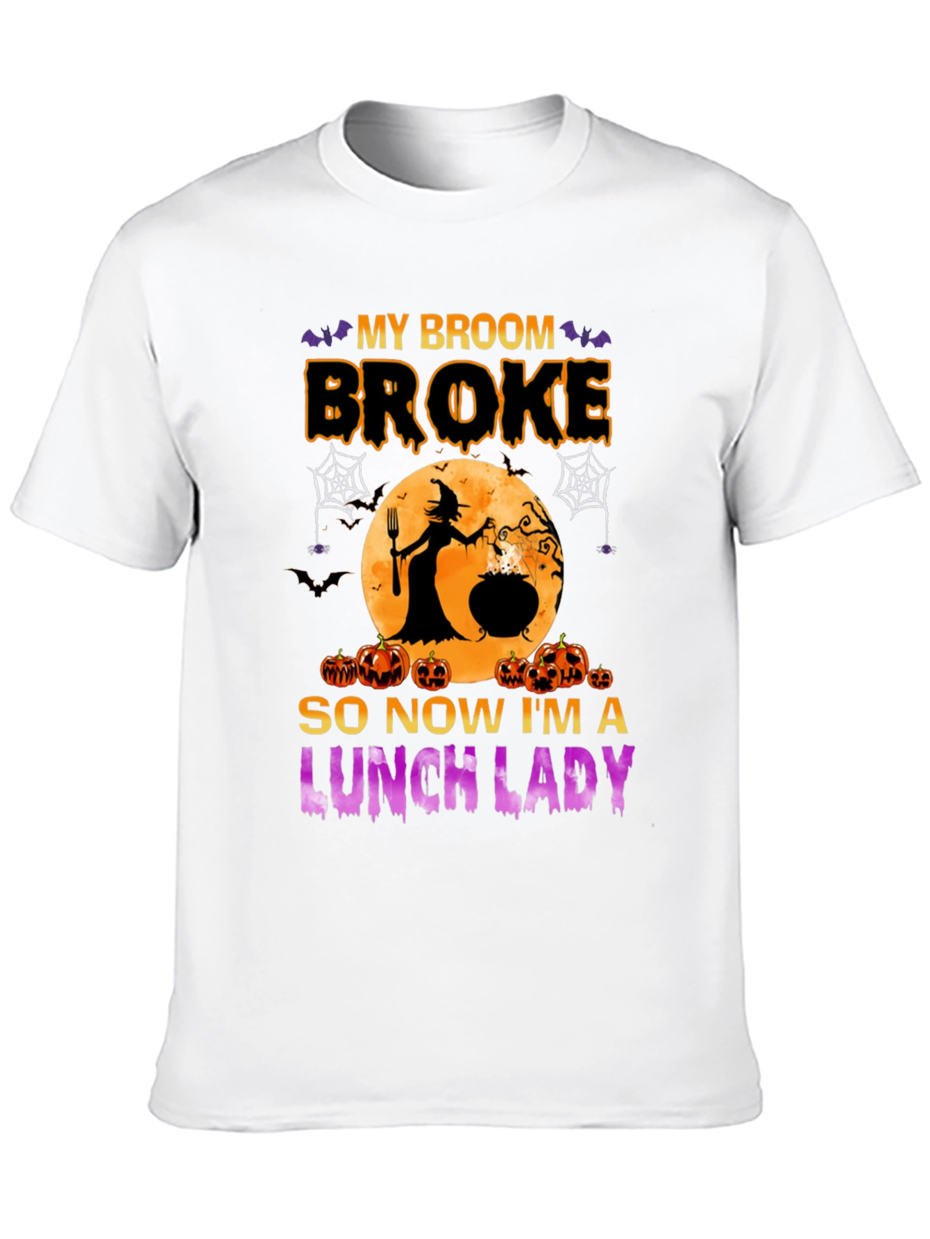 Black Halloween Lunch Lady Graphic Tee view 10