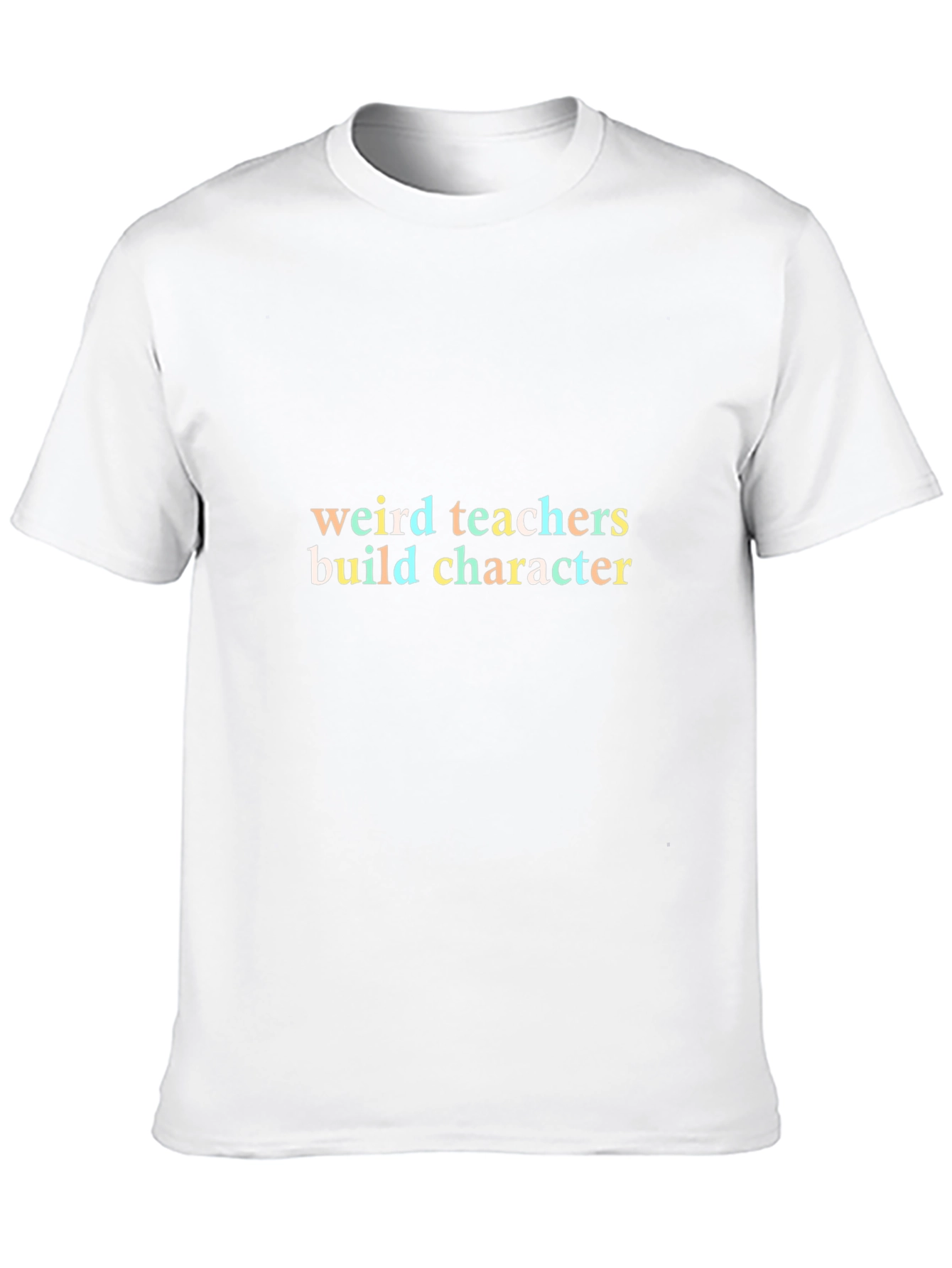 Black Weird Teachers Build Character Black T-Shirt view 10