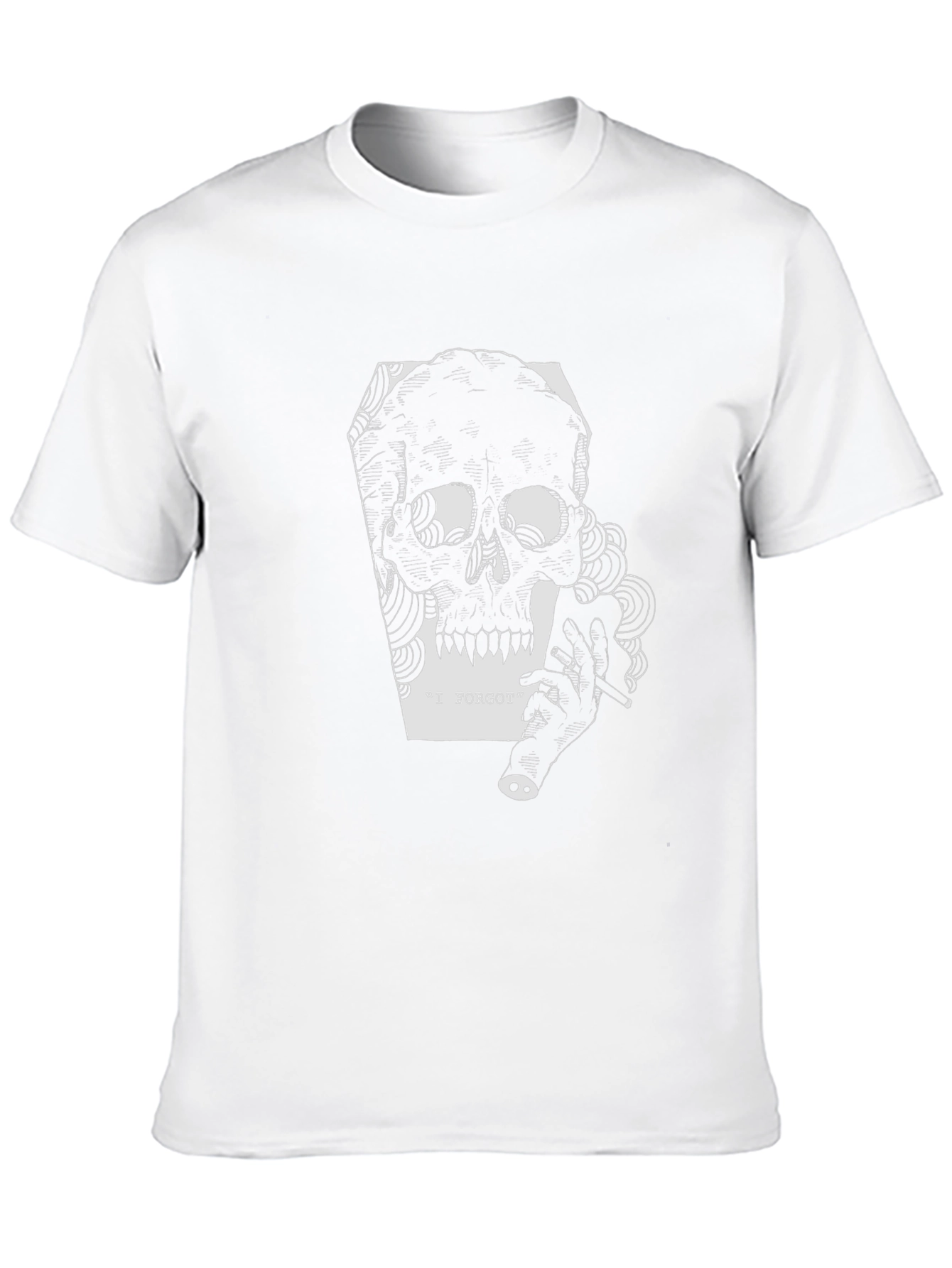 Black Skull Graphic Tee - I Forgot view 10