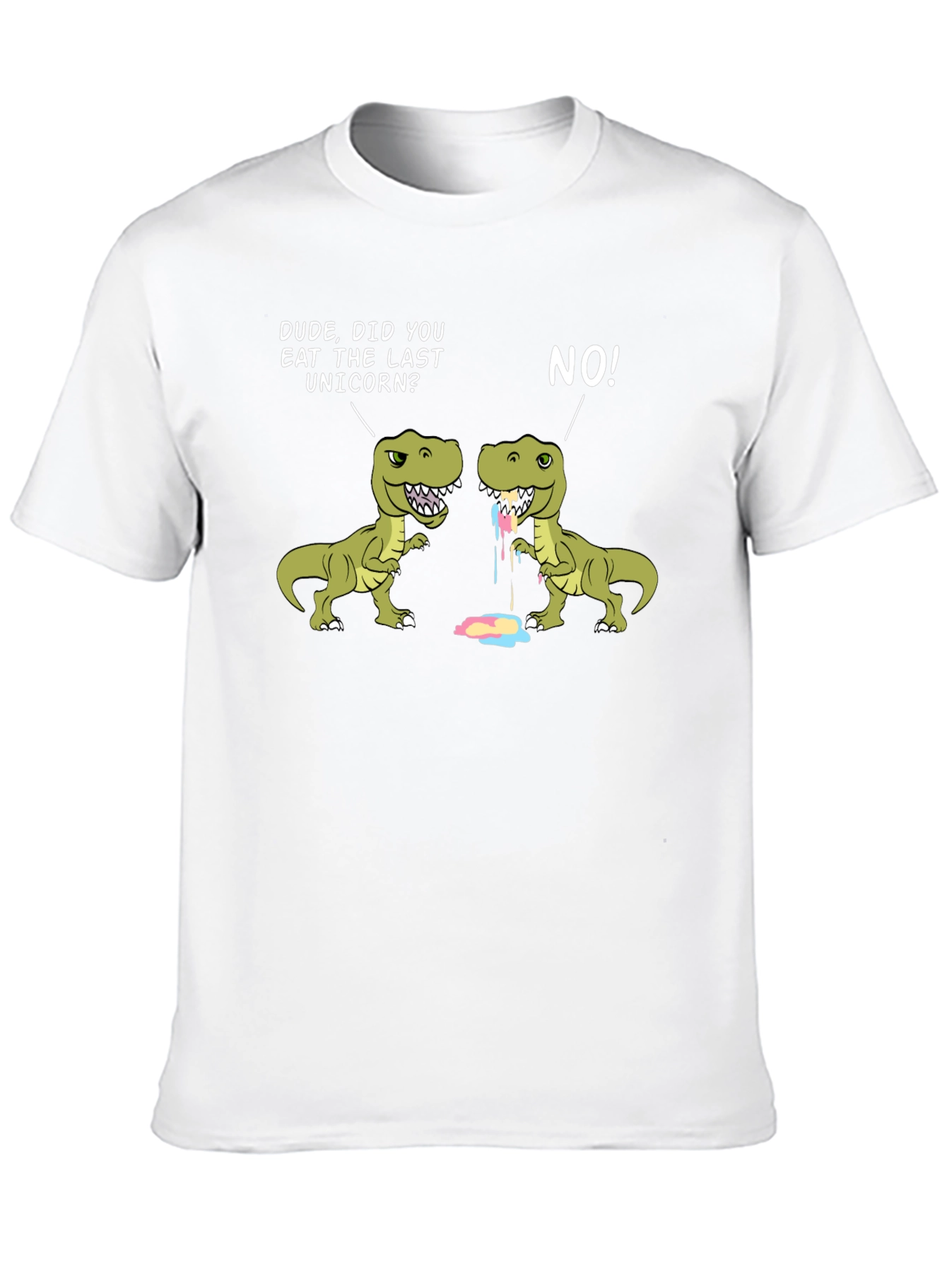 Black Dinosaur "Last Unicorn" Graphic Tee - Black view 10