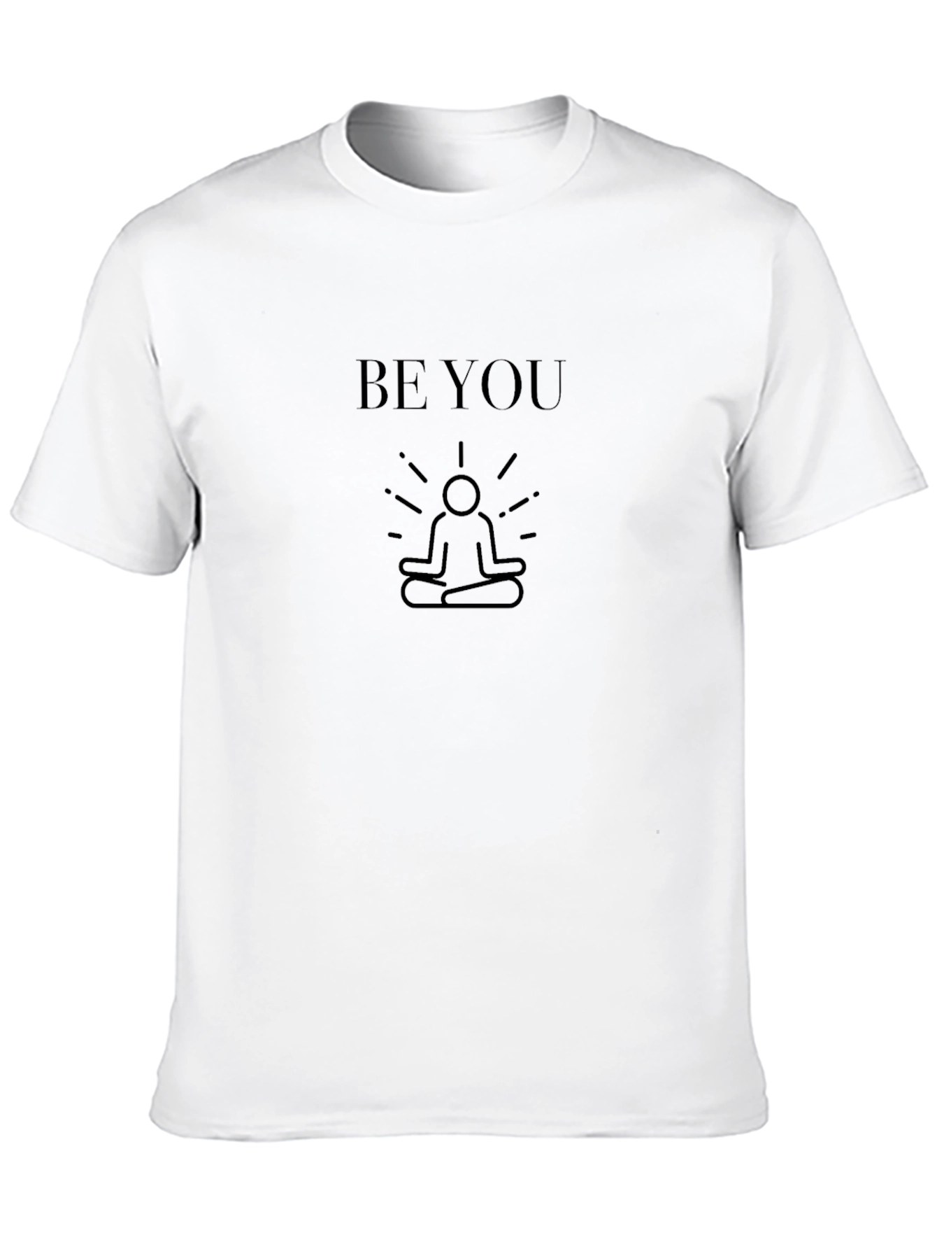 Black Be You Graphic T-Shirt - Black, Relaxed Fit view 10