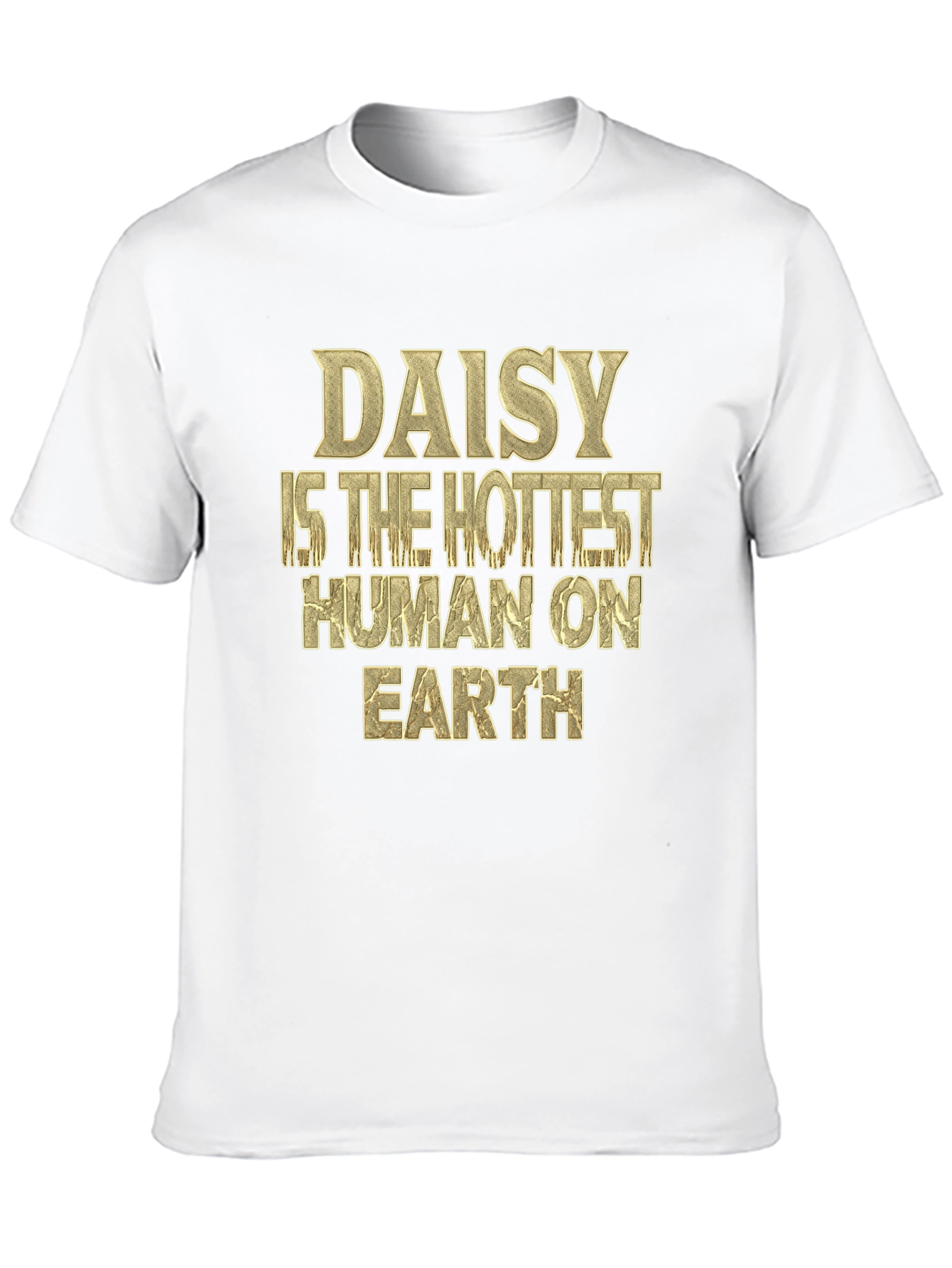 Black Daisy Hottest Human T-Shirt - Black view 10