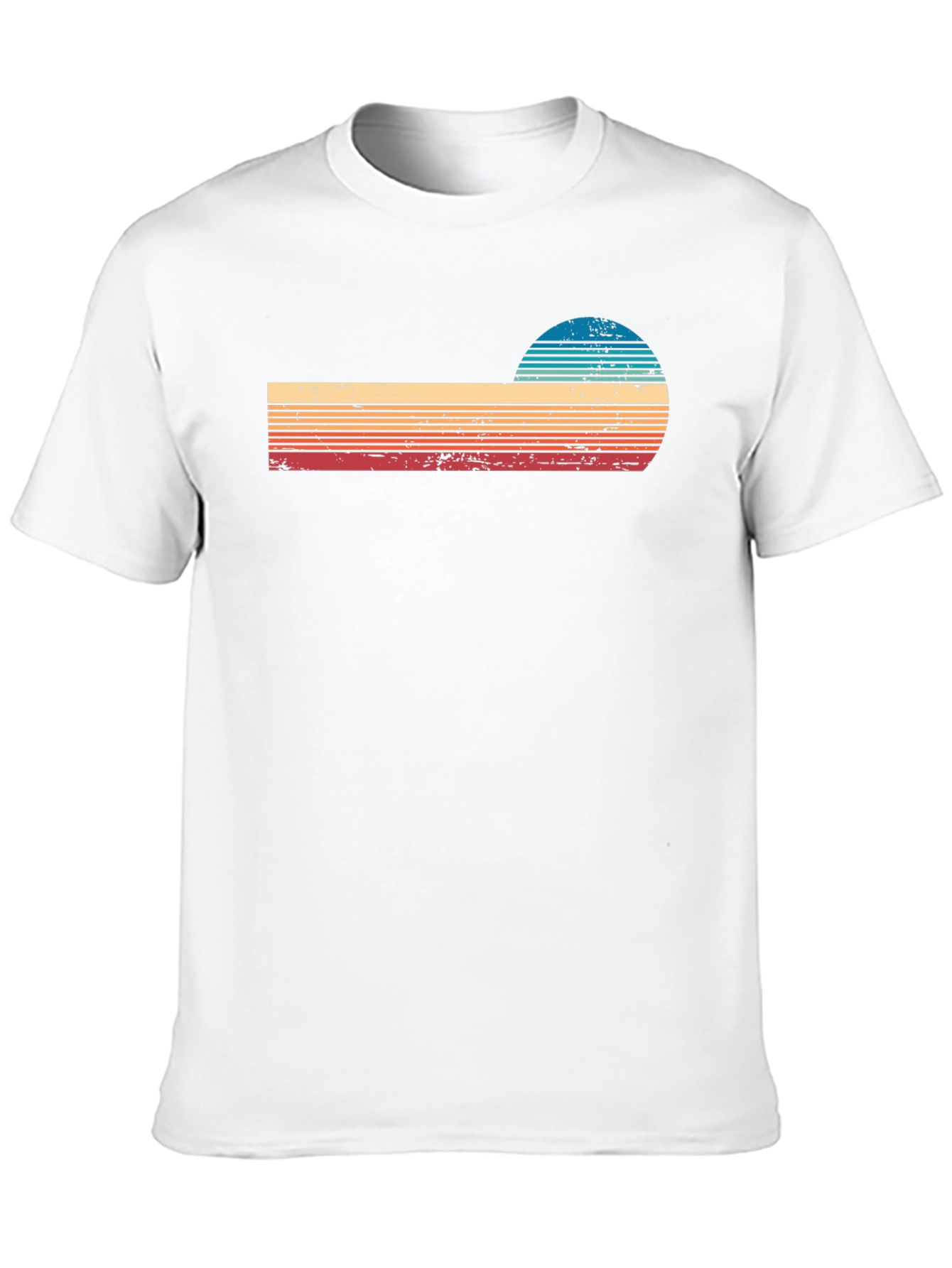 Black Retro Sunset Graphic T-Shirt view 10