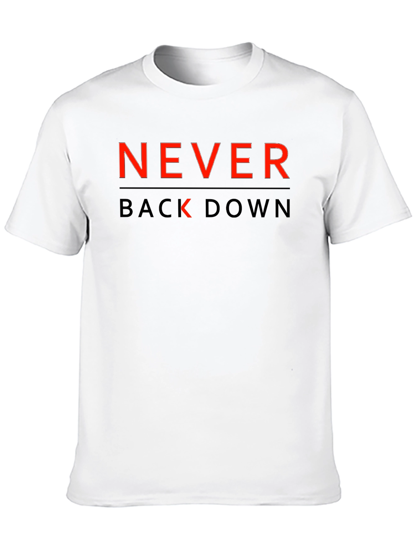 Black Never Back Down Graphic T-Shirt view 10