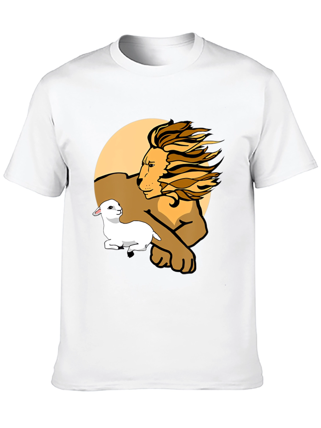 Black Lion and Lamb Graphic Tee - Unisex Comfort view 10
