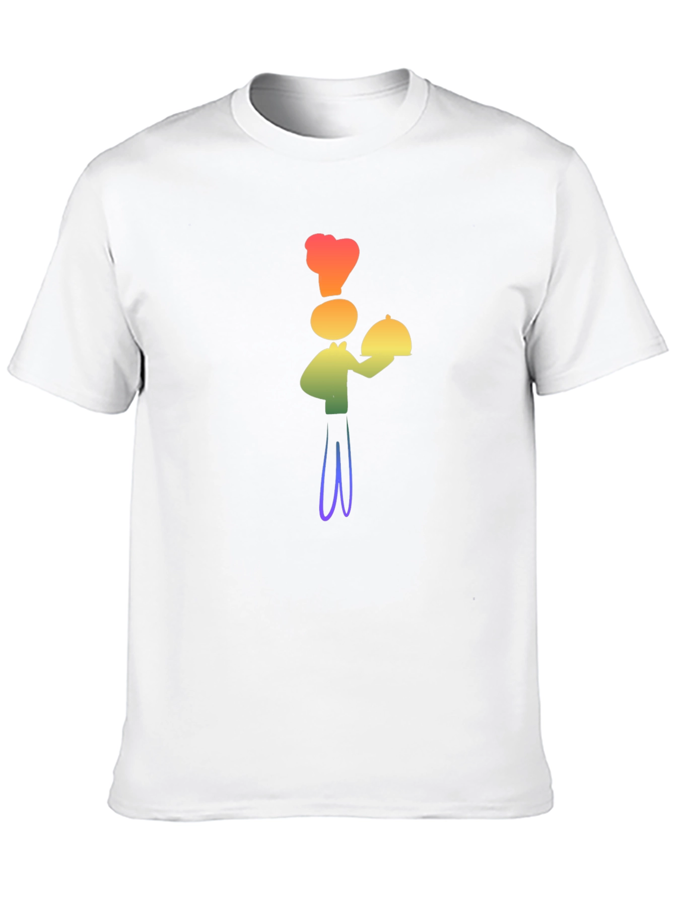 Black Rainbow Chef Graphic T-Shirt - Stylish, Fun Design view 10