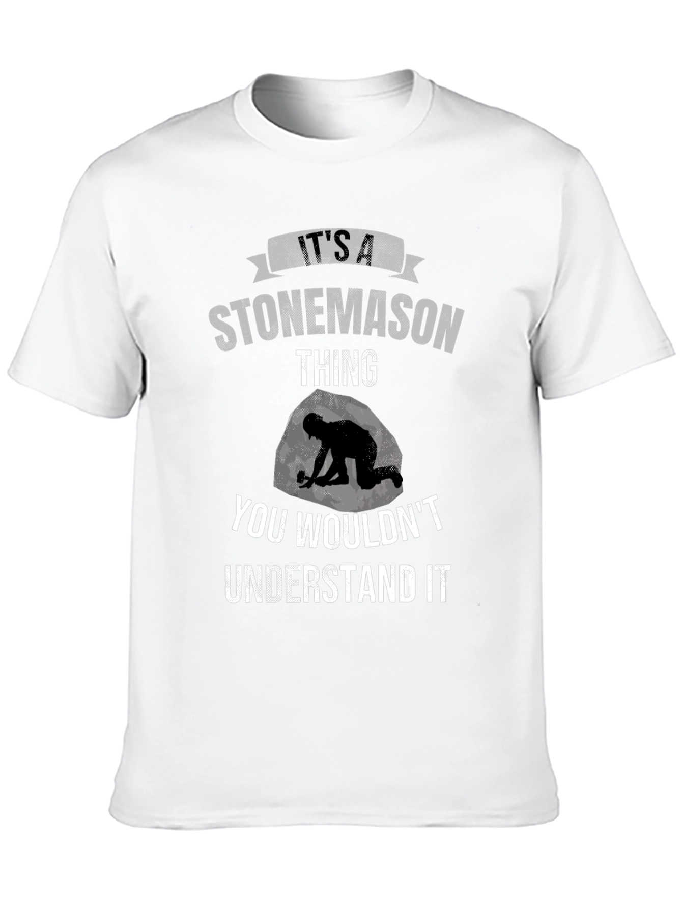 Black Stonemason T-Shirt - "It's A Stonemason Thing" view 10