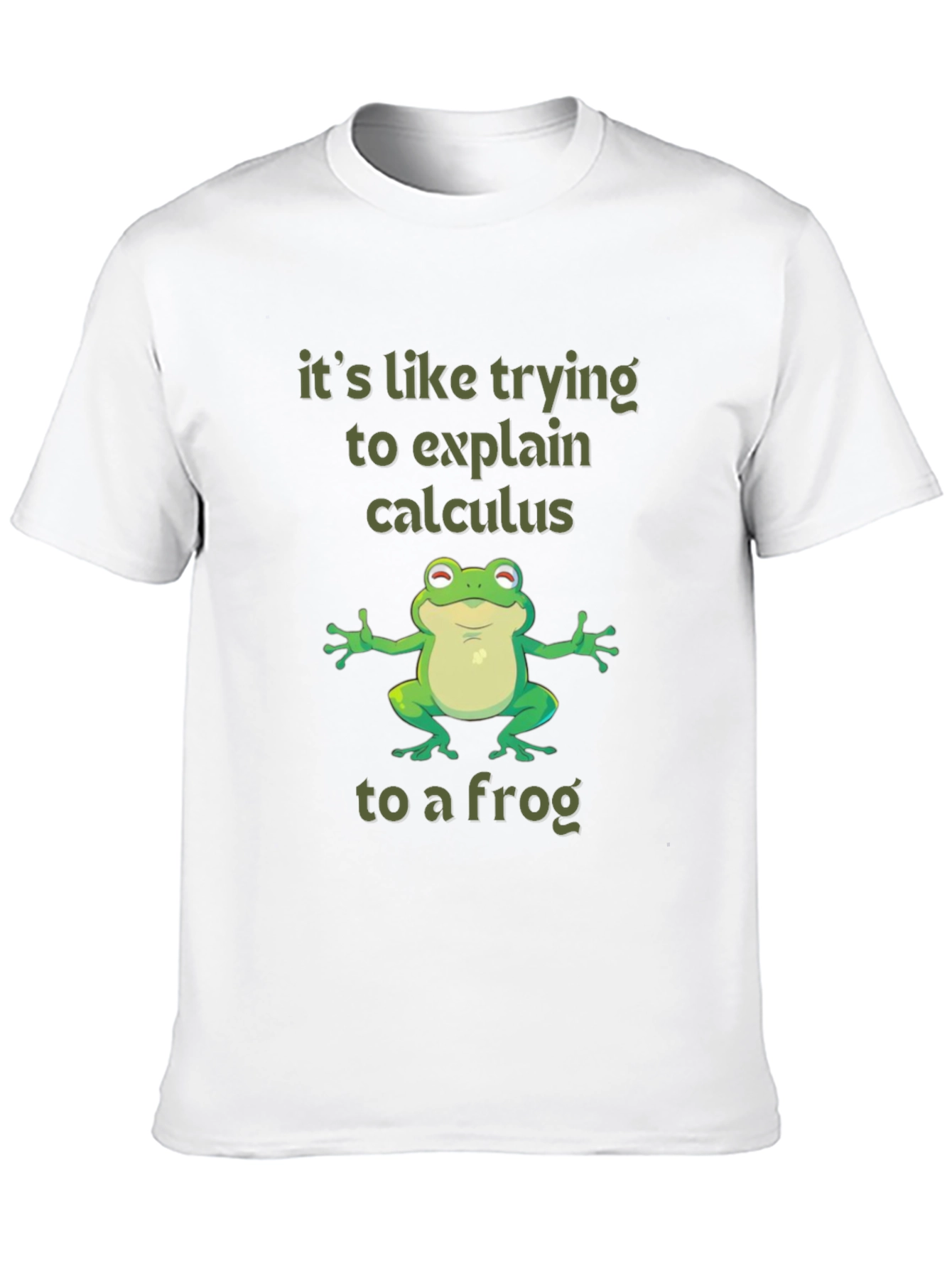 Black Calculus Frog T-Shirt Funny Math Tee view 10