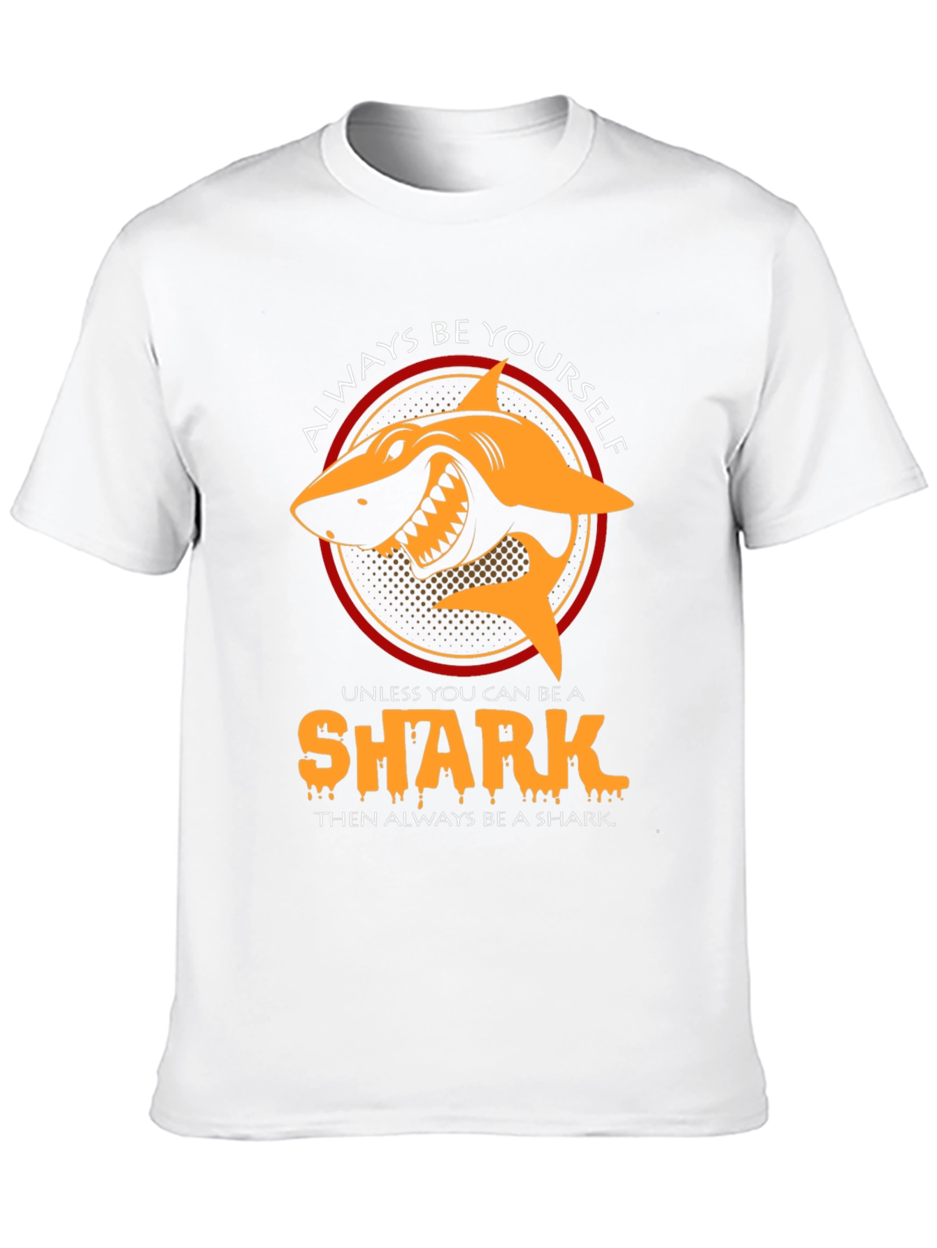 Black Always Be Yourself Shark Graphic Tee view 10