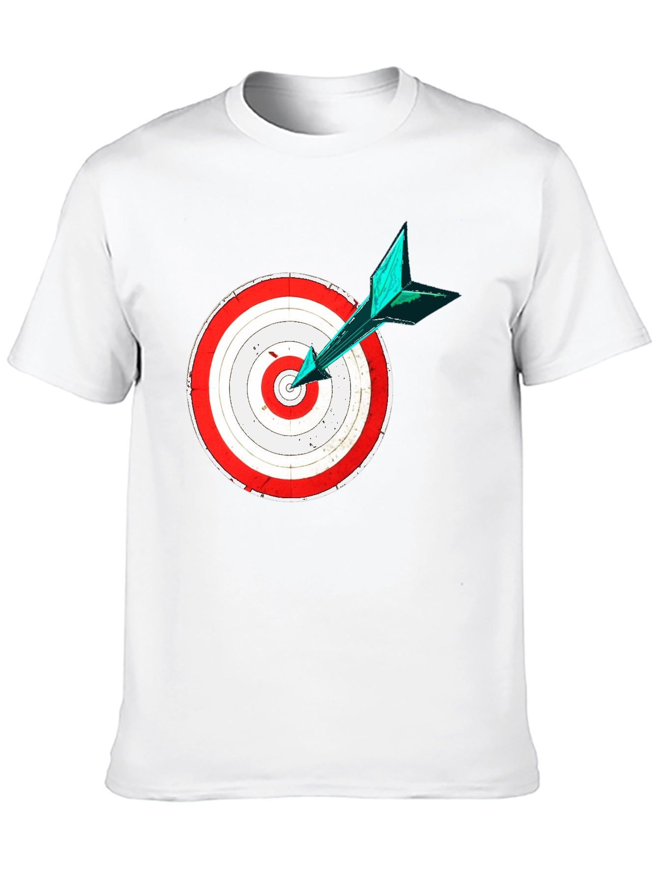 Black Target Practice Tee - Bullseye Arrow Design view 10