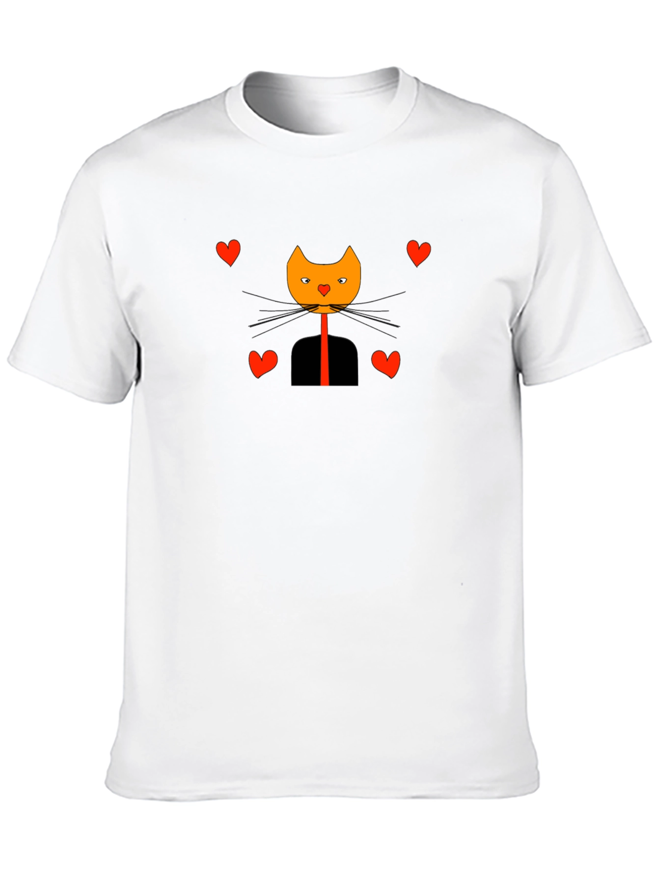 Black Cat in Suit Valentine's Day Graphic Tee view 10
