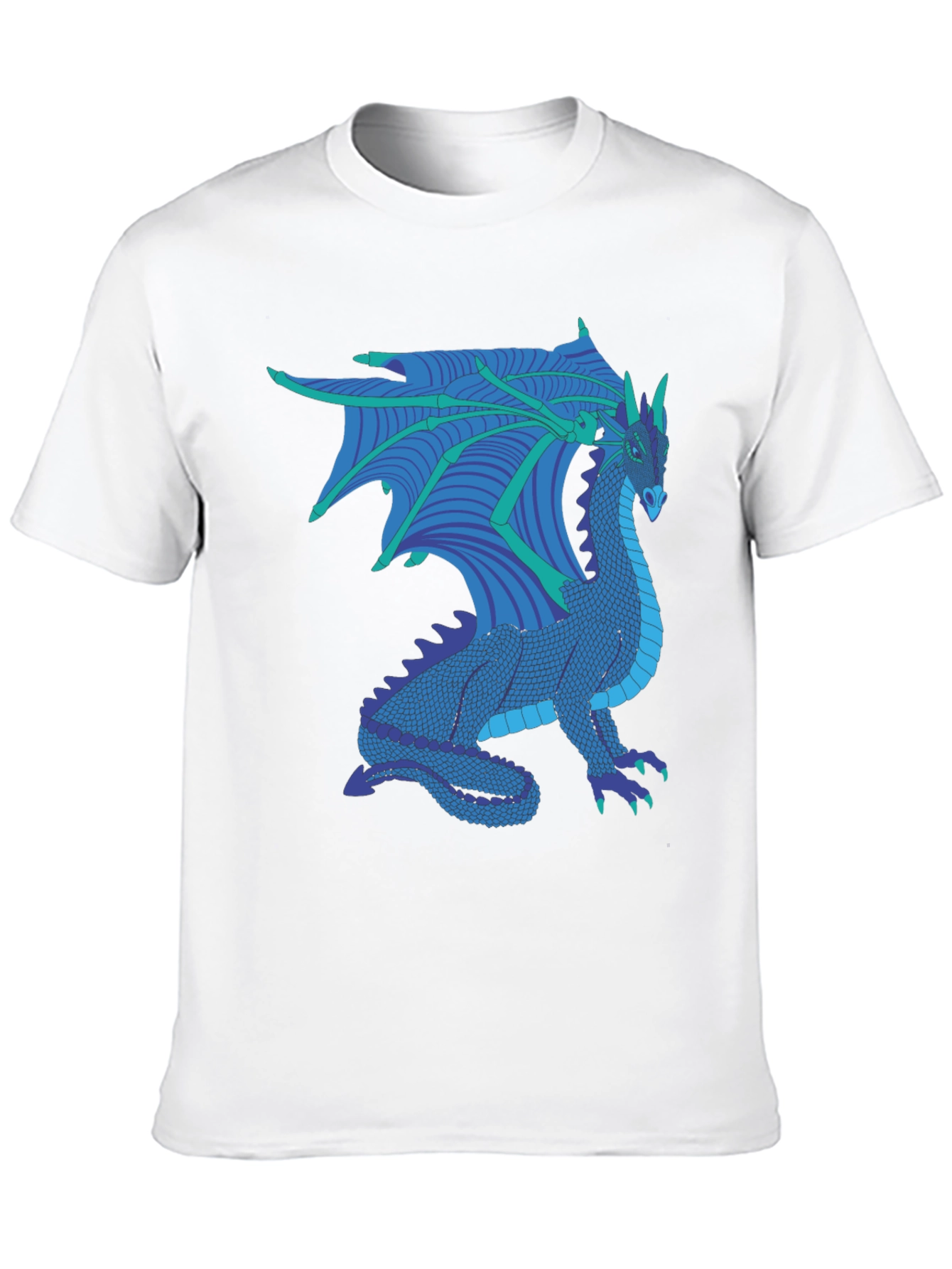 Black Dragon Graphic Tee - Fantasy Creature T-Shirt view 10