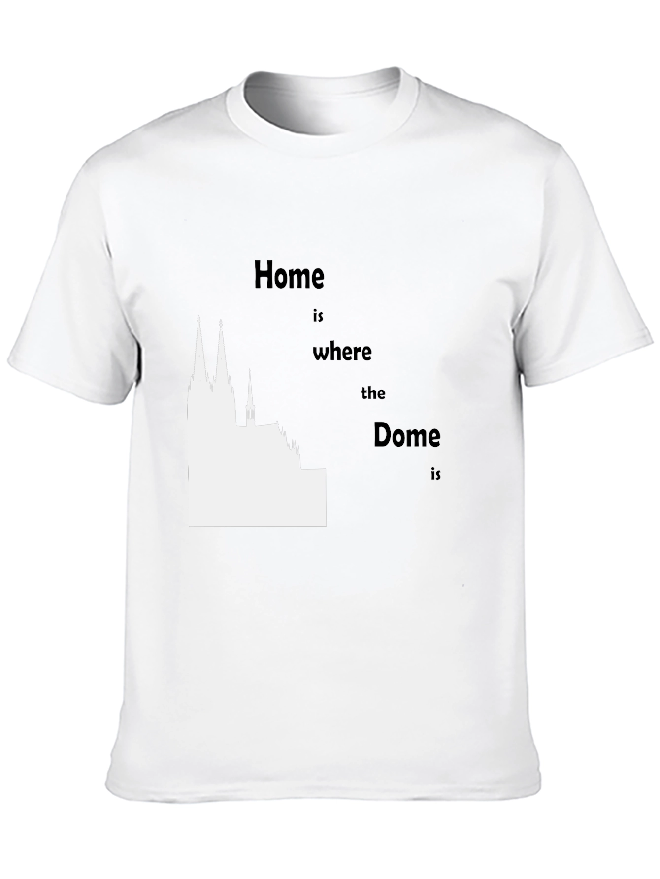 Black Home is Where the Dome Is Graphic Tee view 10