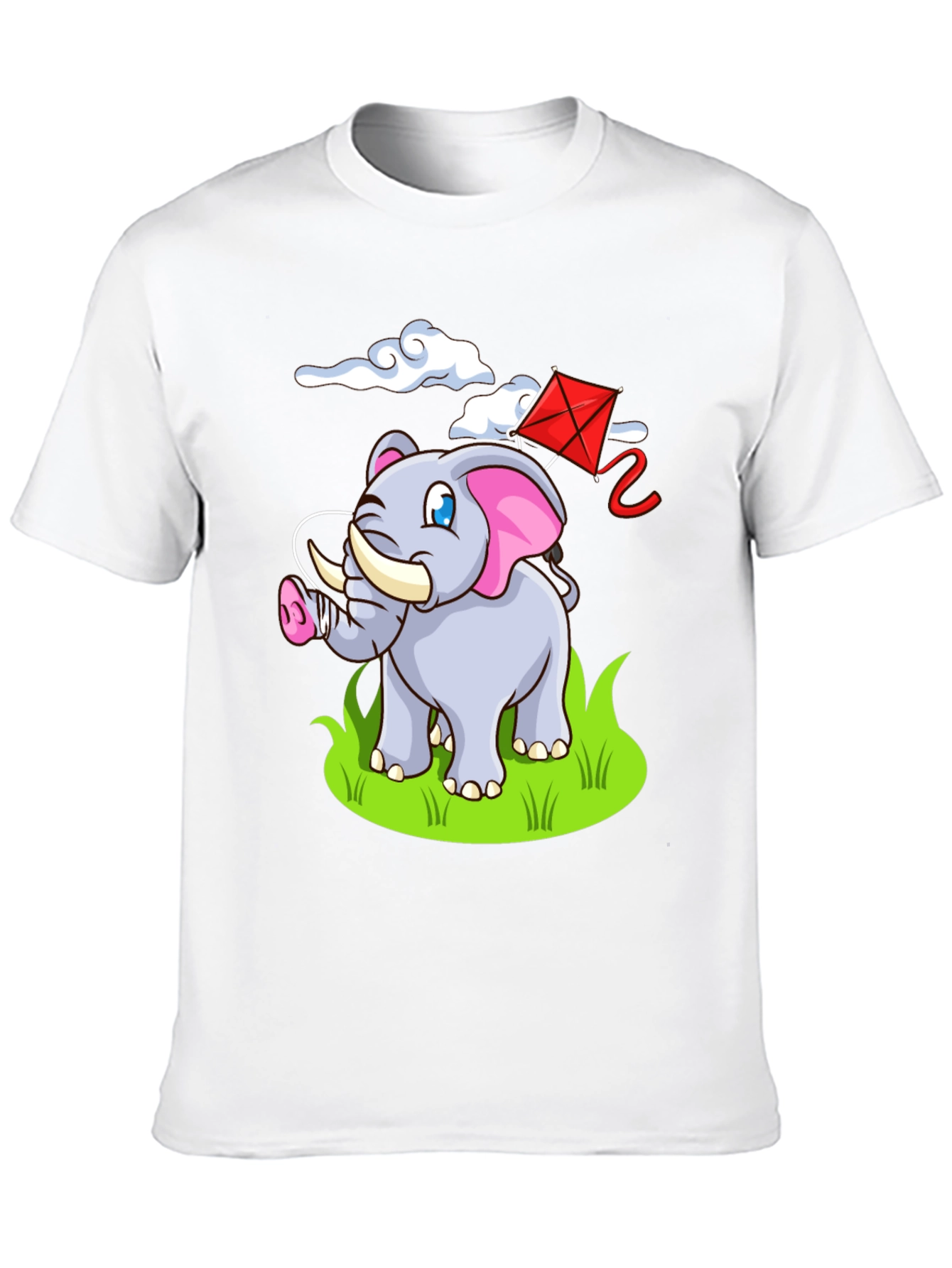 Black Elephant Kite Graphic Tee - Fun, Casual Style view 10