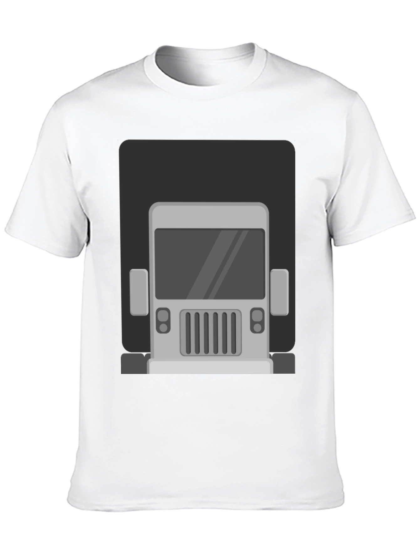 Black Truck Graphic Print T-Shirt - Men's Black Tee view 10